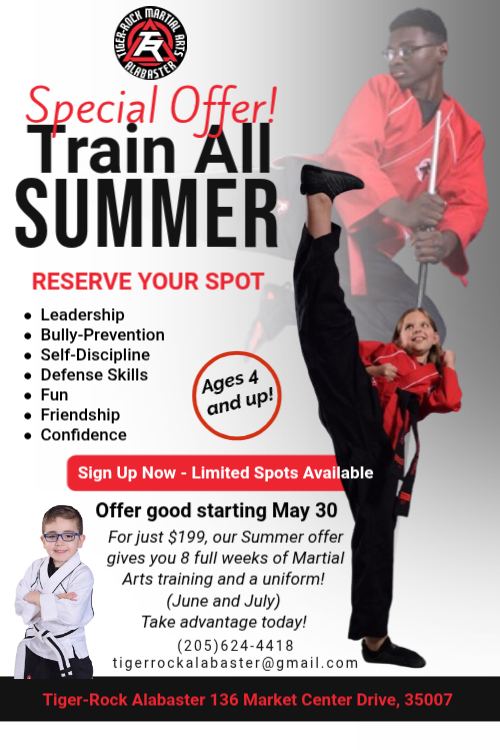 Tiger-Rock Martial Arts of Alabaster Facebook ad