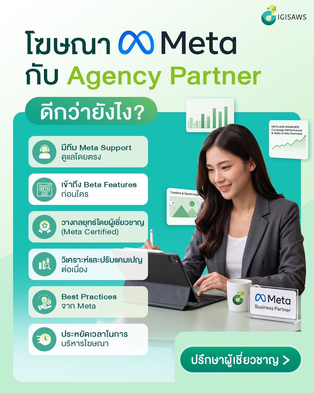 Digisaws - Digital Agency Facebook ad: ยิงโฆษณากับ Digisaws, Meta Agency Partner…