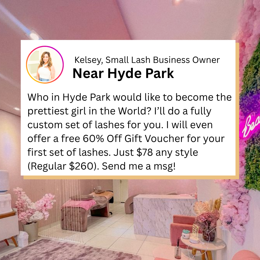 Lash Experts Facebook ad