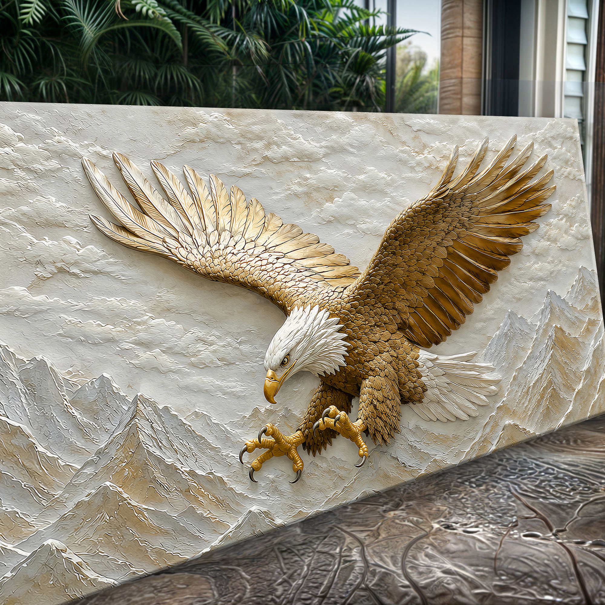 Tailored Canvases - Personalized Art Facebook ad: Golden Eagle | Made in the USA | Ships Fast