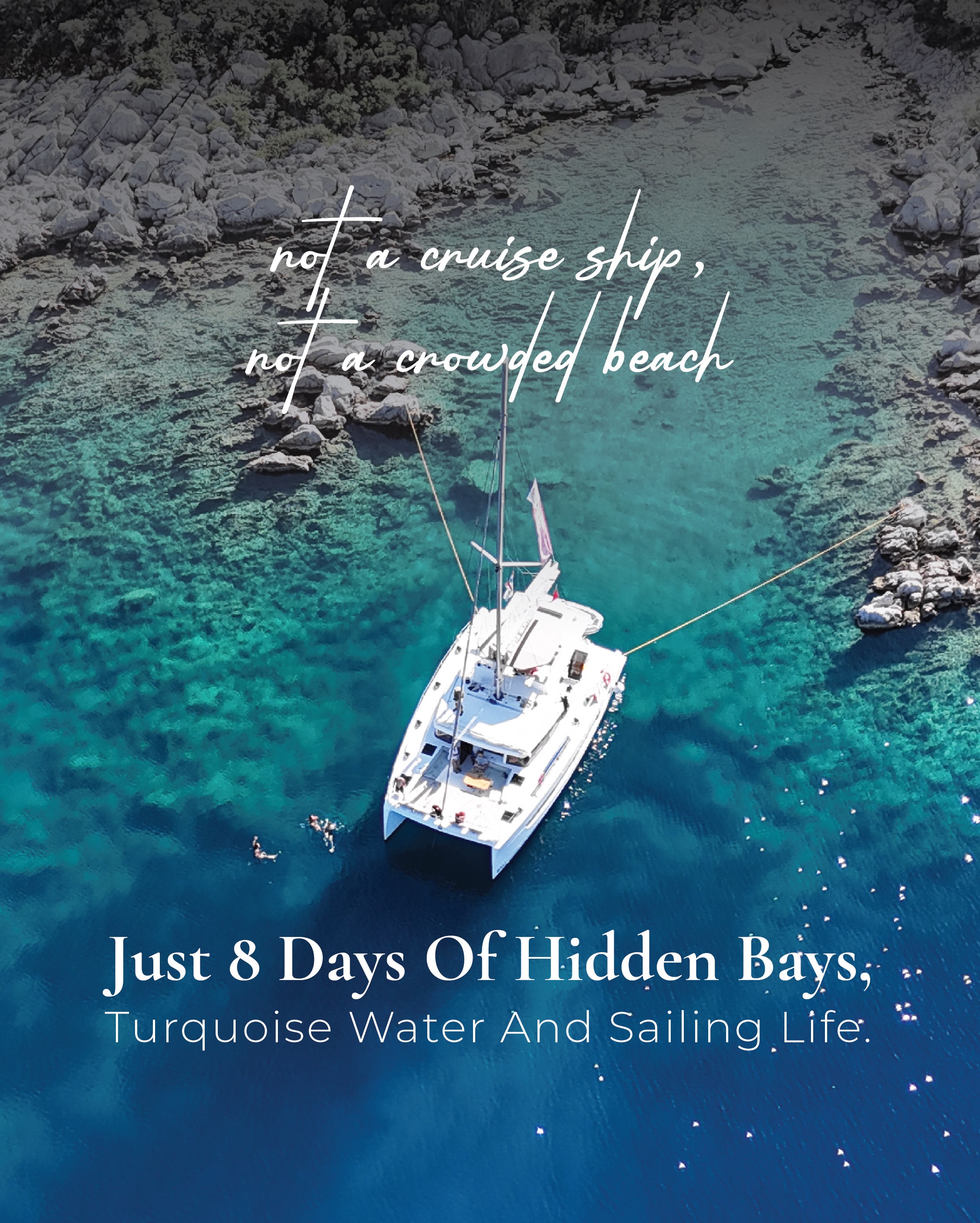Sailtogether.com Facebook ad: This summer, swap crowded holidays for hidden bays…
