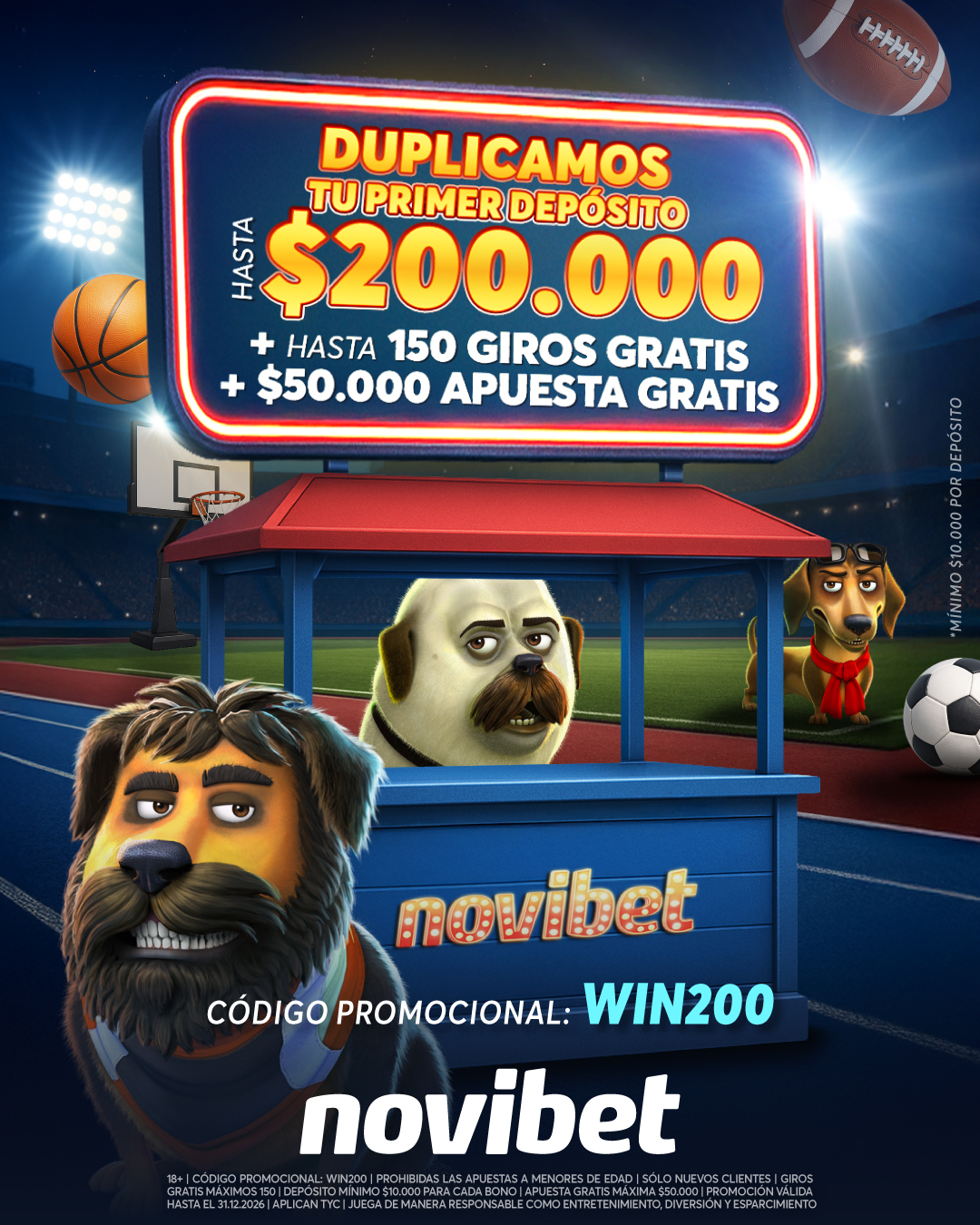 Novibet Chile Facebook ad