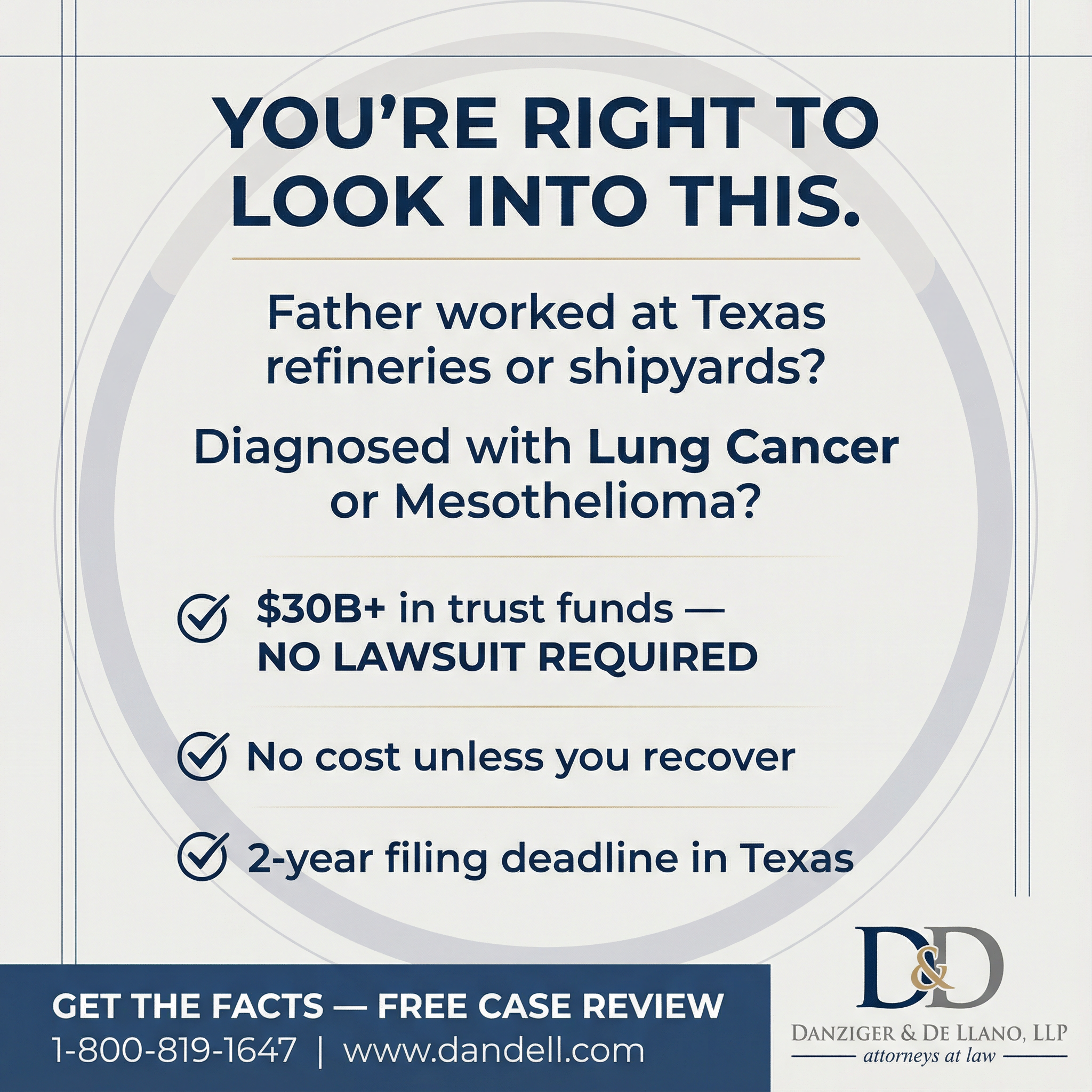 National Claims Facebook ad