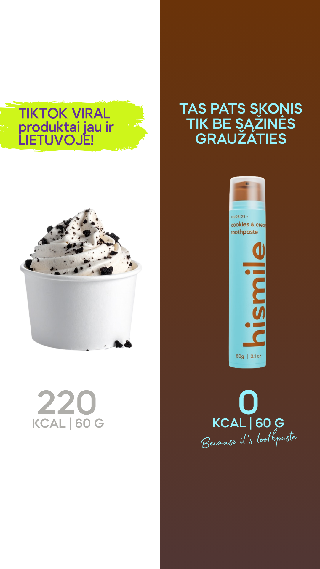 Hismile Baltics Facebook ad
