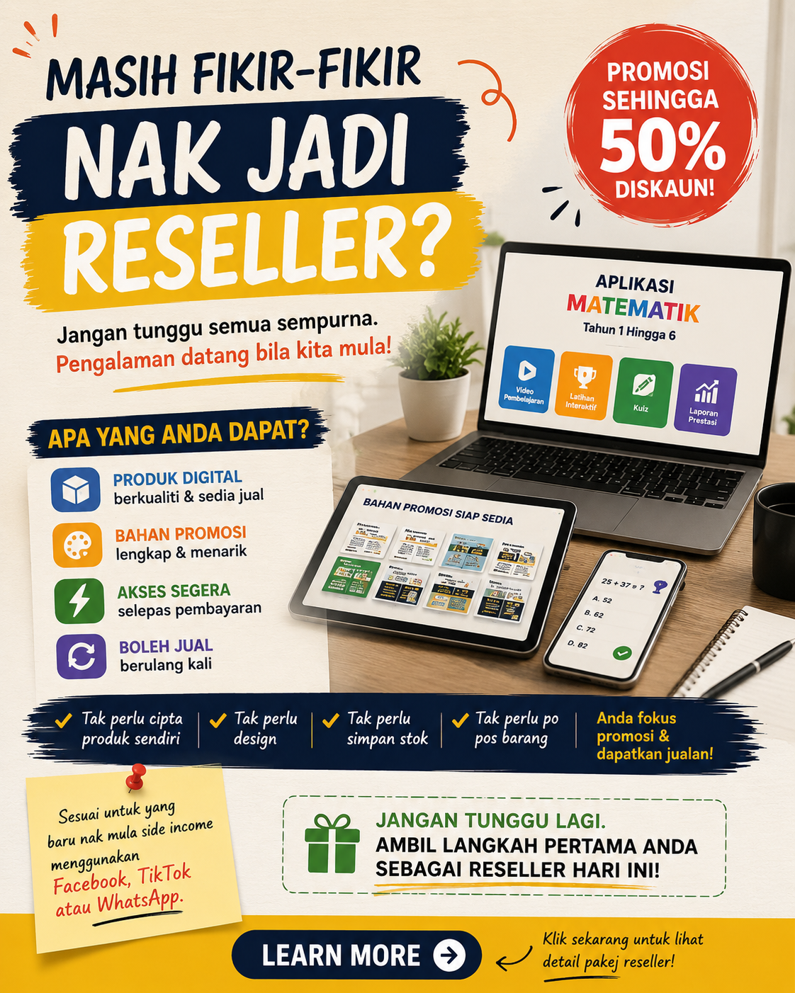 Ariff Fahim Facebook ad: Mungkin Ini Masa Untuk Mulakan!
