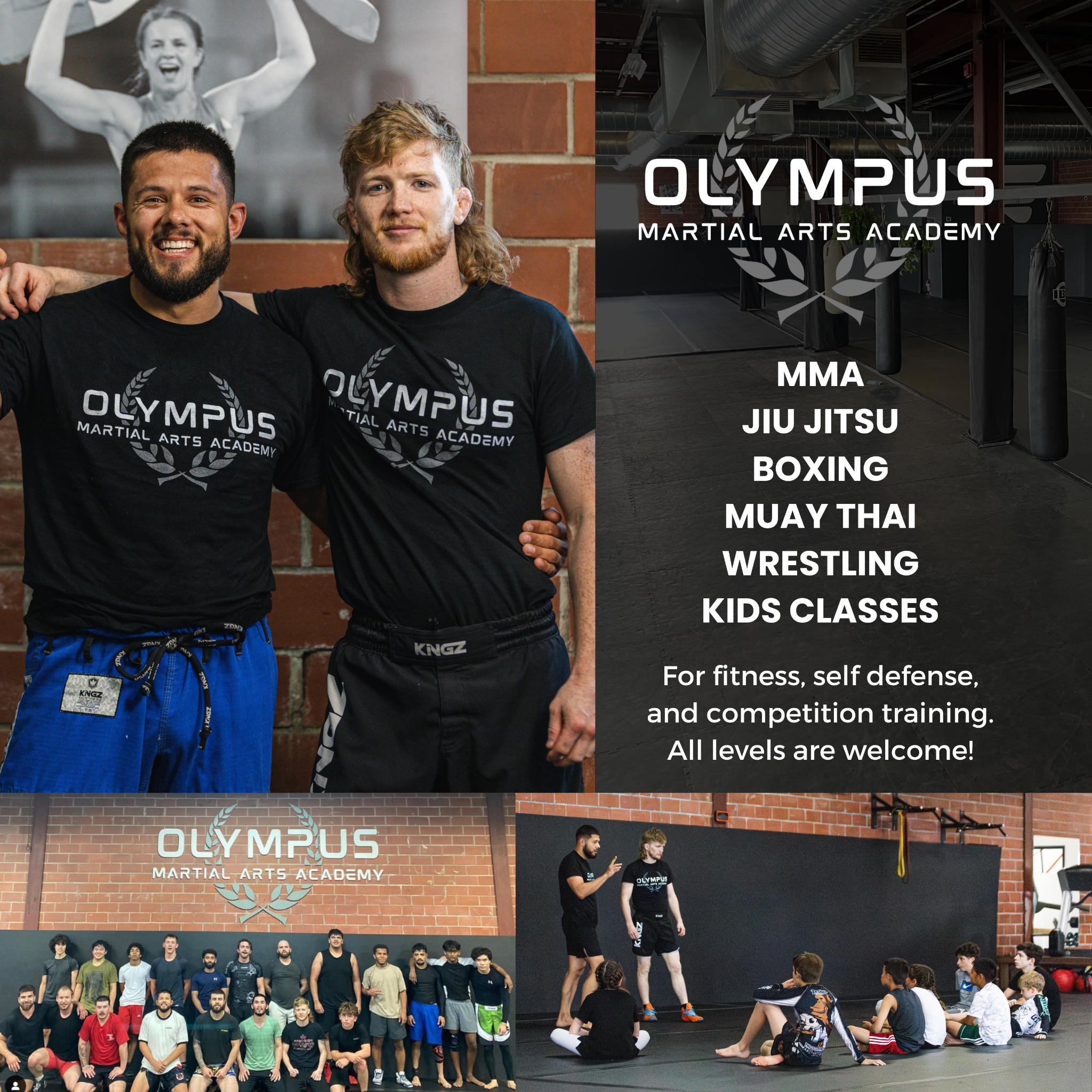 Olympus Martial Arts Academy Facebook ad
