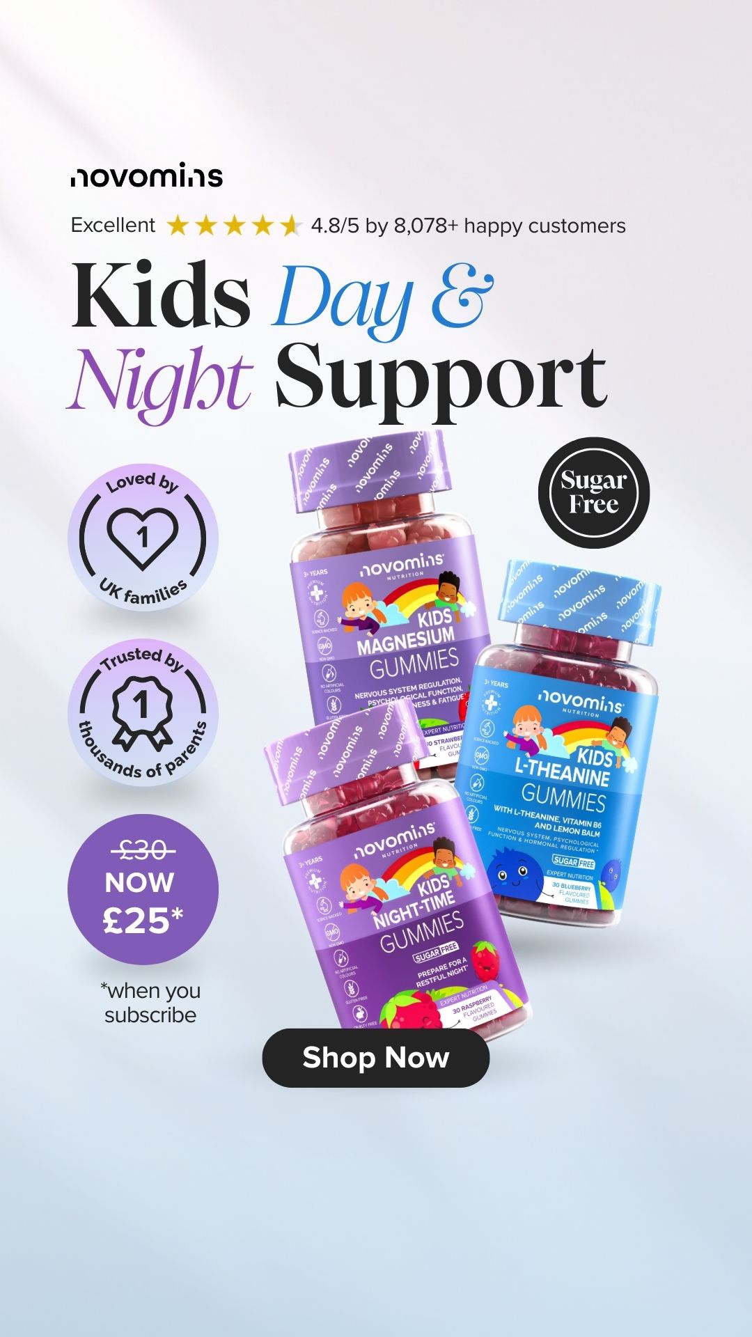 Novomins Nutrition Facebook ad