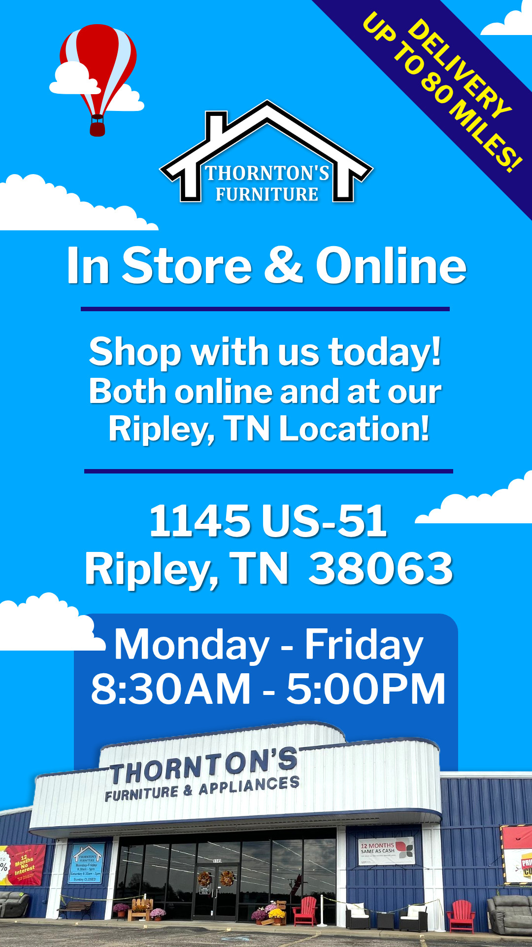 Thornton's Furniture Facebook ad