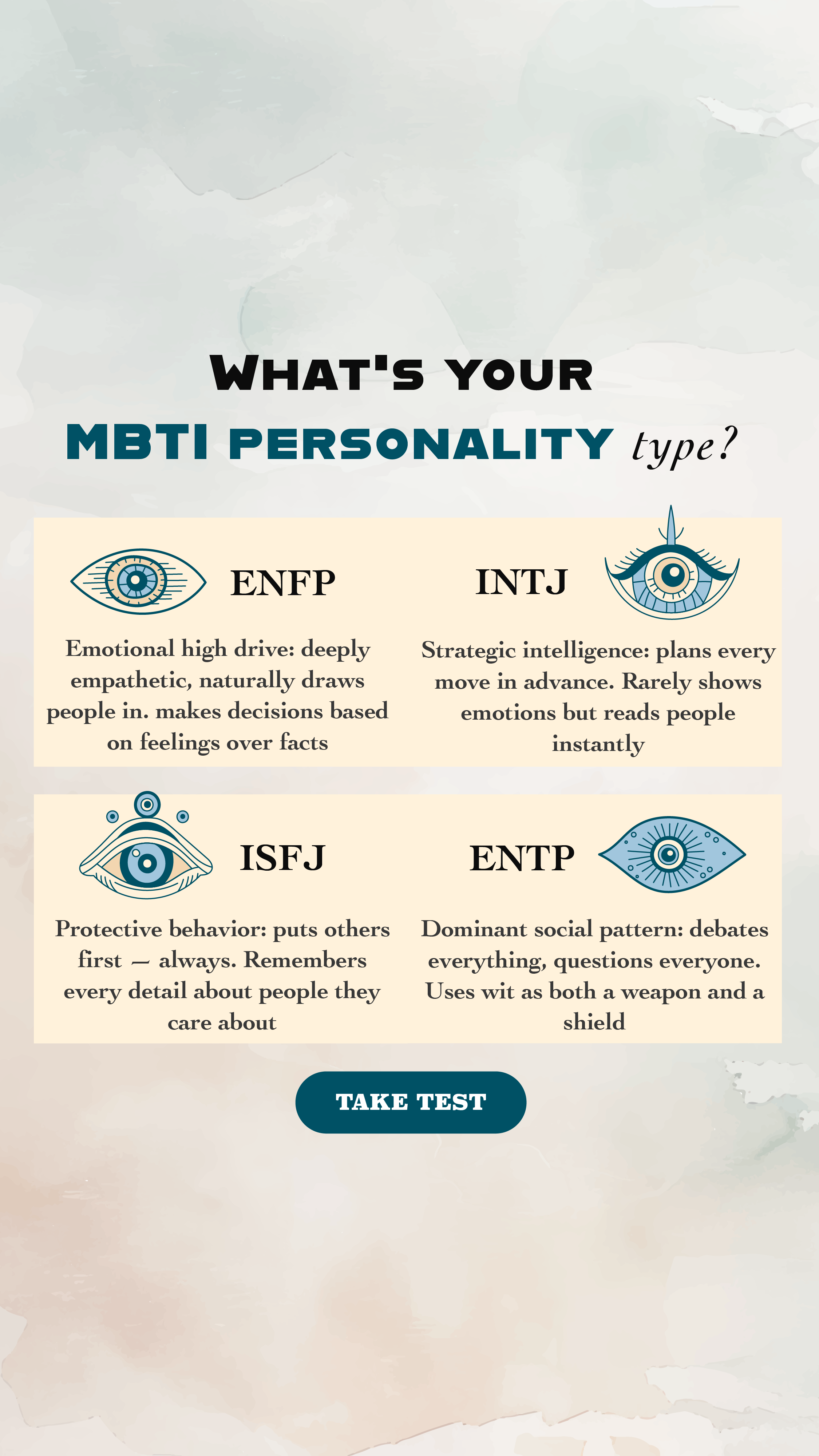 Personality Type Facebook ad