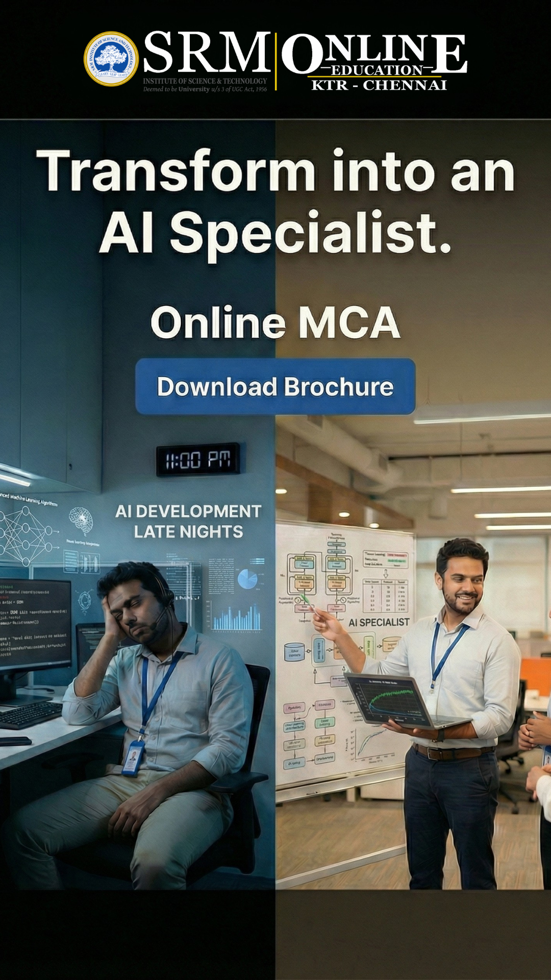 SRM Online Education Facebook ad