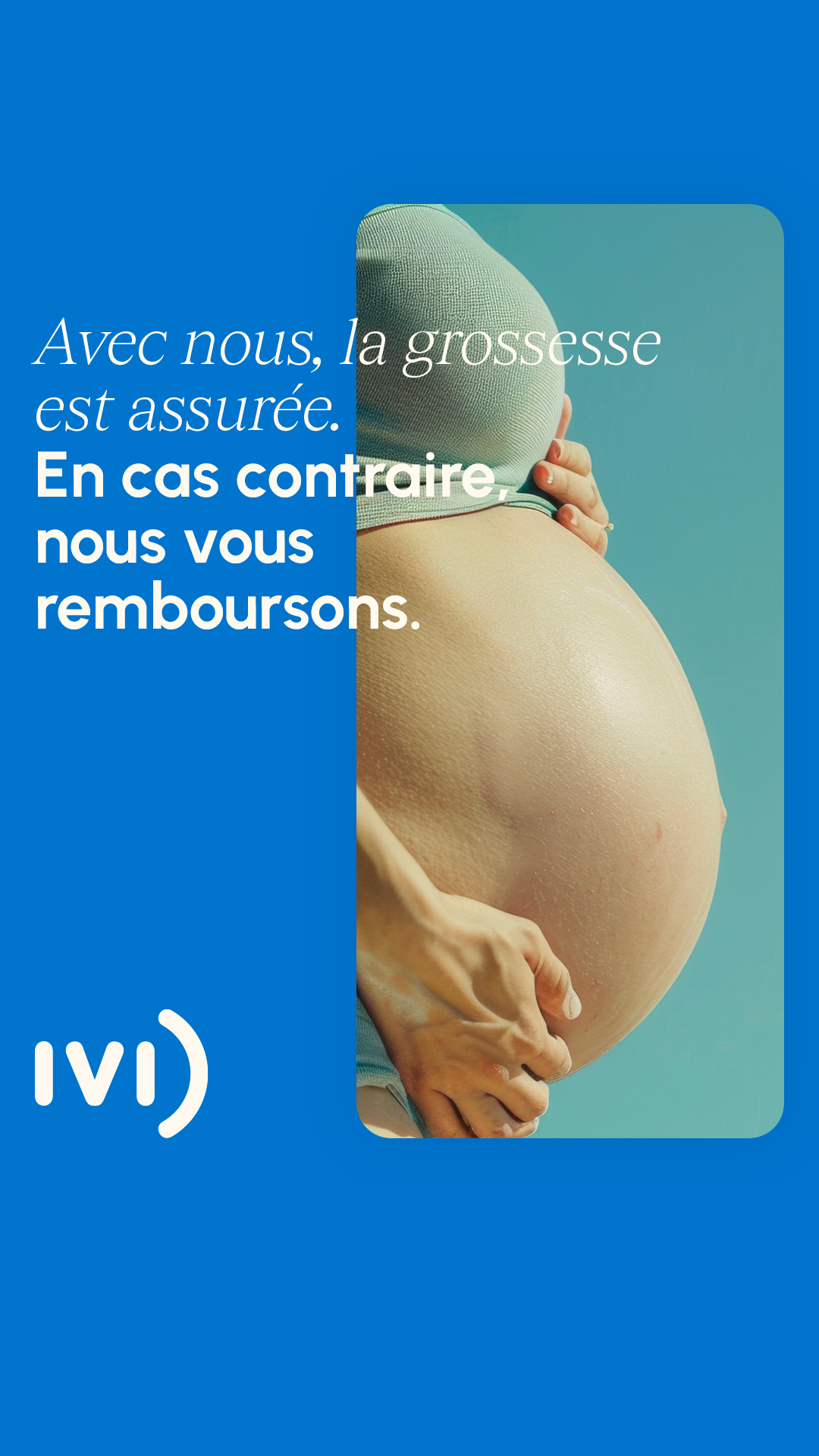 IVI Espagne Facebook ad: Et ramenez votre bébé à la maison.