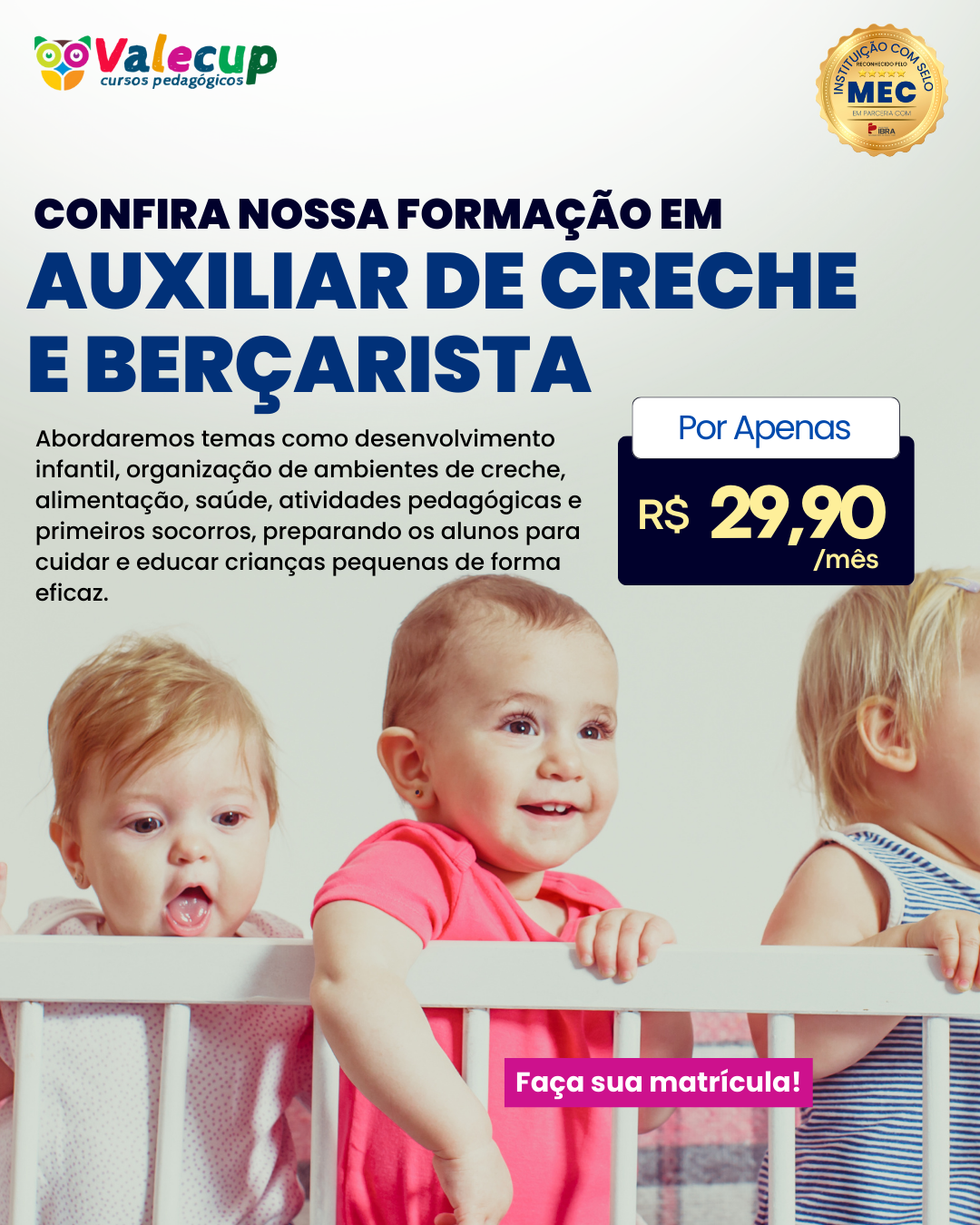 Valecup - Cursos Pedagógicos Facebook ad