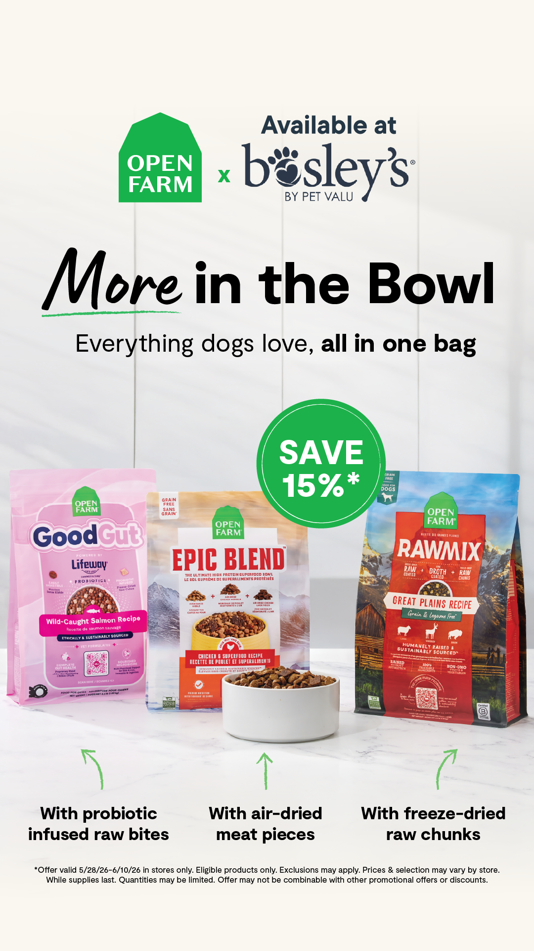 Bosley's by Pet Valu Facebook ad