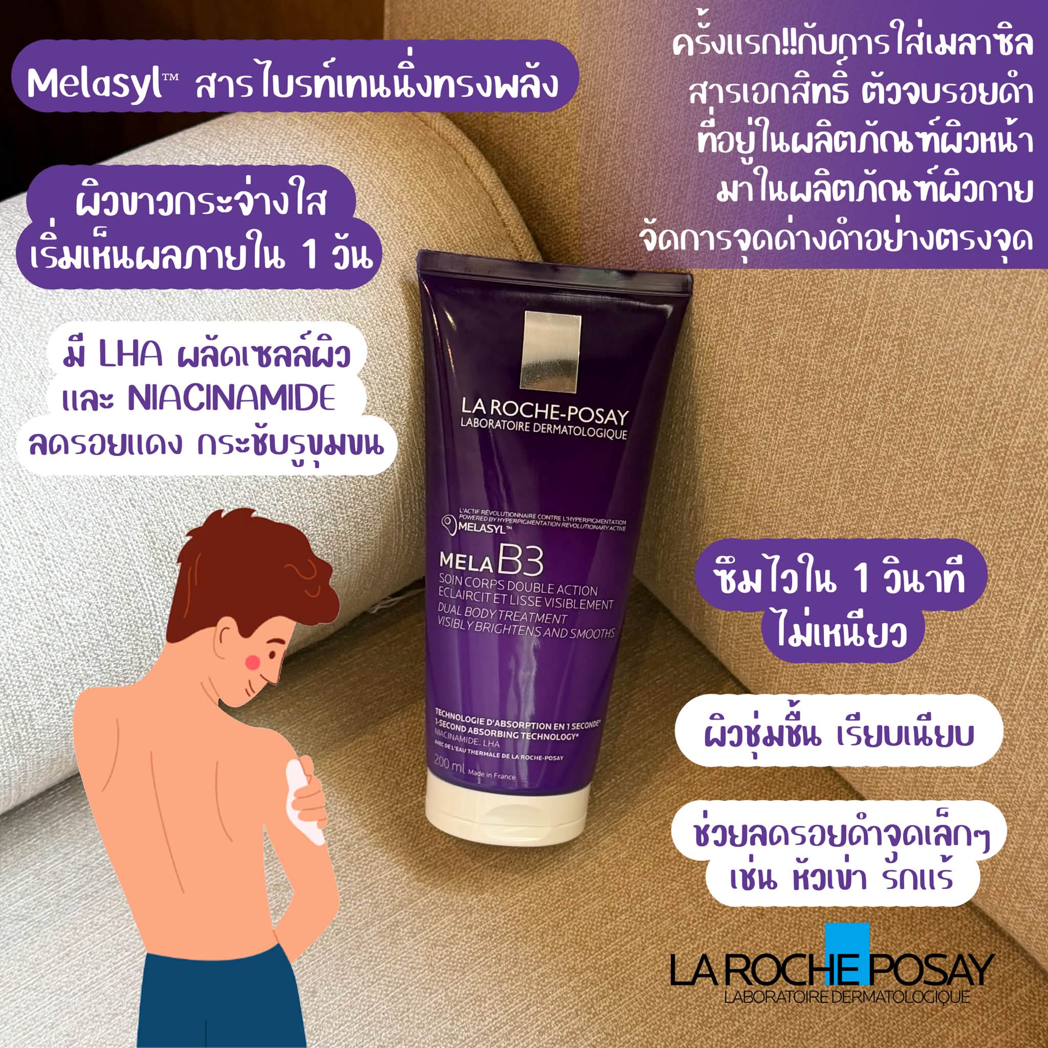 GURUCHECK เช็ค กับ กูรู Facebook ad: La Roche-Posay Mela B3 Dual Body Treatment