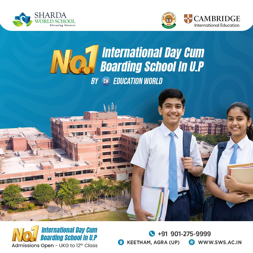 Sharda World School Facebook ad: At Sharda World School, learning is not limited…