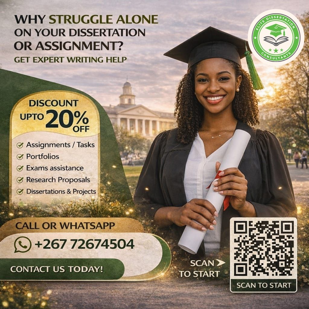Elite Dissertation Consultants Facebook ad: Dissertation & Assignments