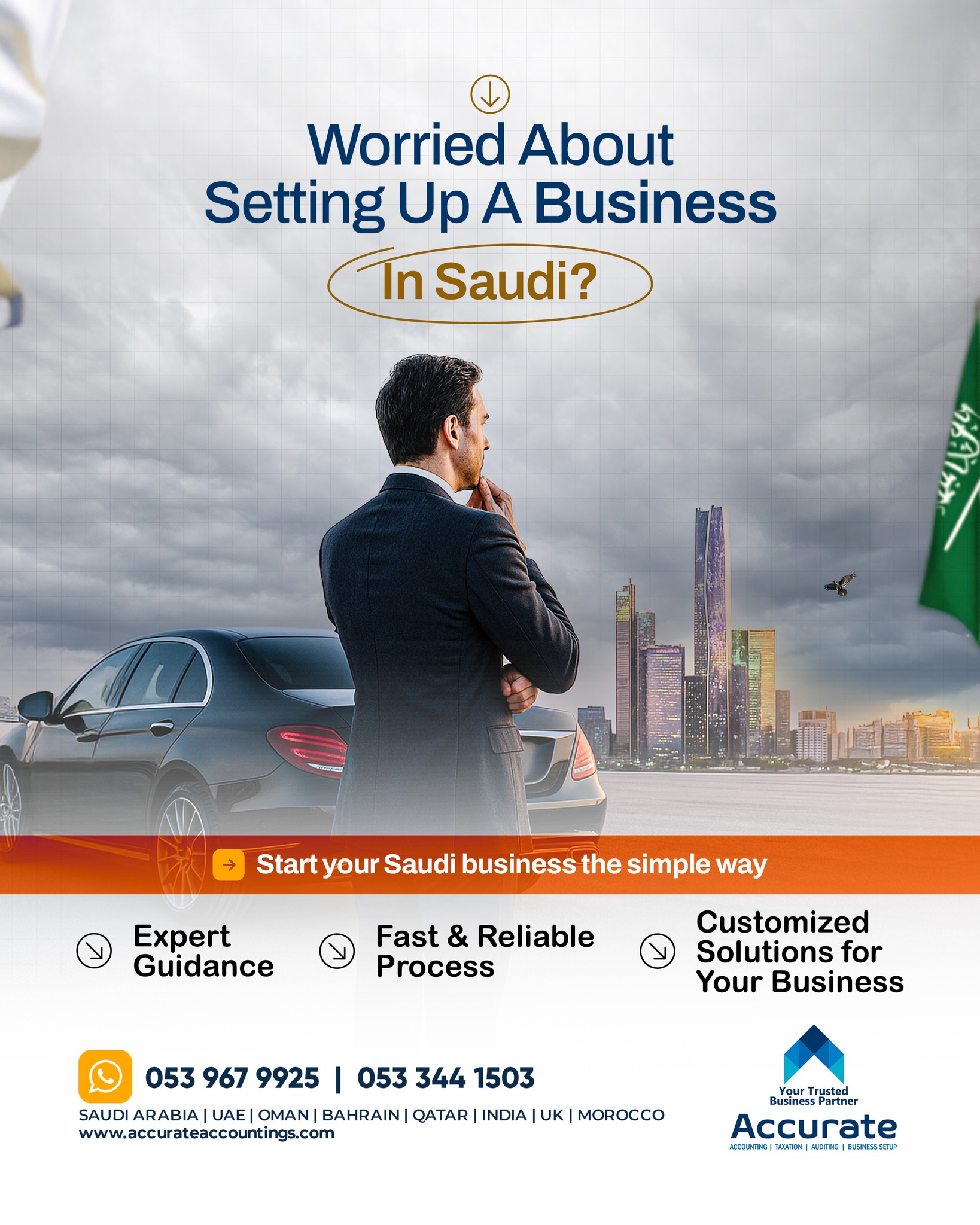 Accurate VAT Accounting and Auditing Solutions Facebook ad: Invest Smartly in Saudi Arabia