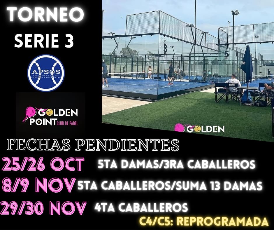 goldenpointpadelok Facebook ad: 3er estapa!