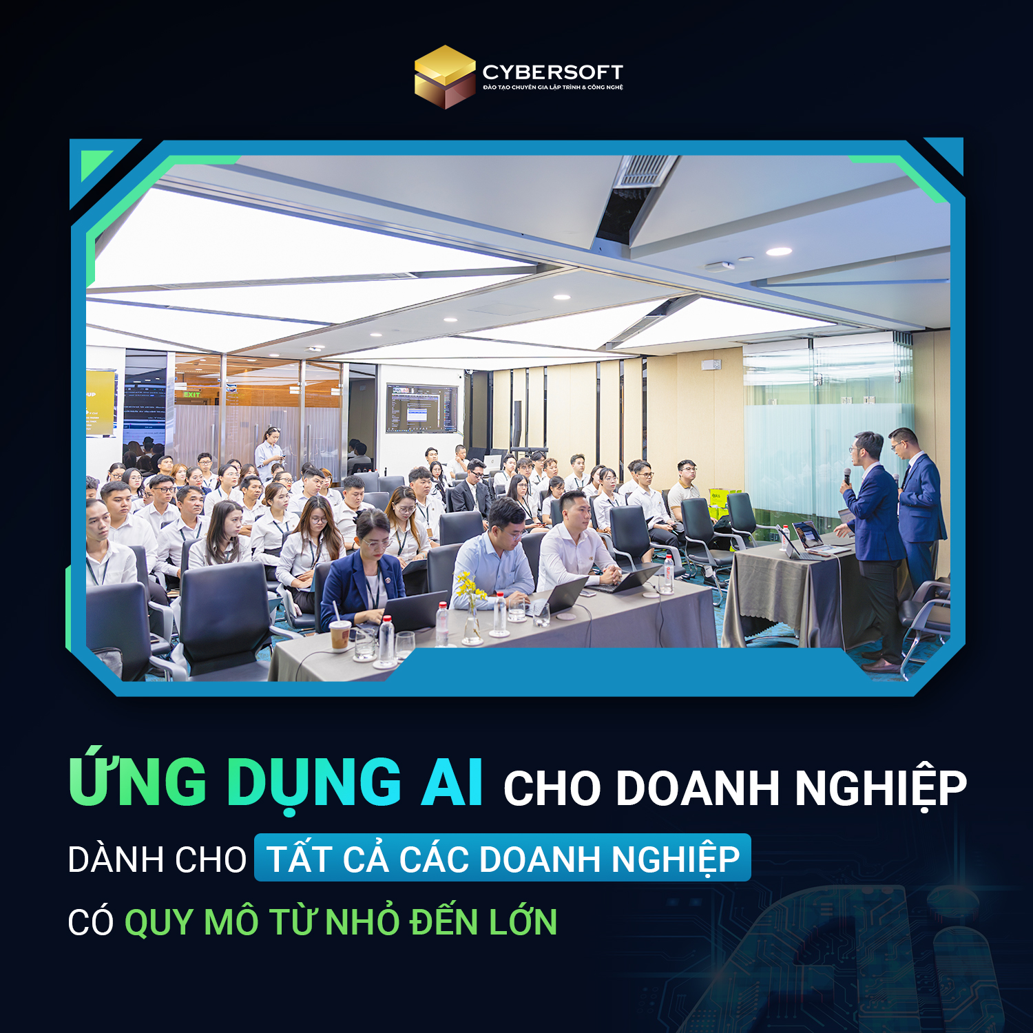 CyberSoft - Đào tạo Ứng dụng AI Văn phòng Facebook ad: Làn sóng số hóa - Doanh nghiệp nhỏ…