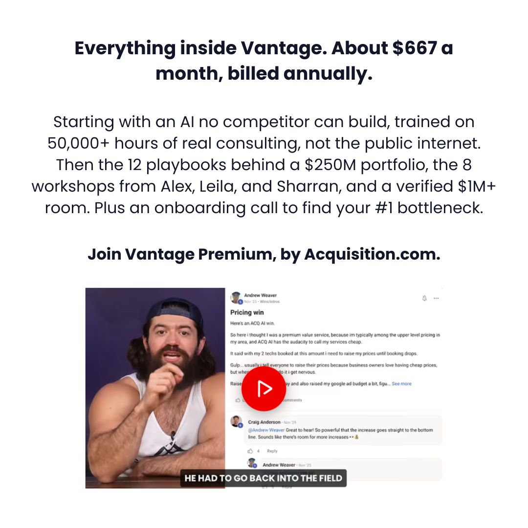 Alex Hormozi Facebook ad