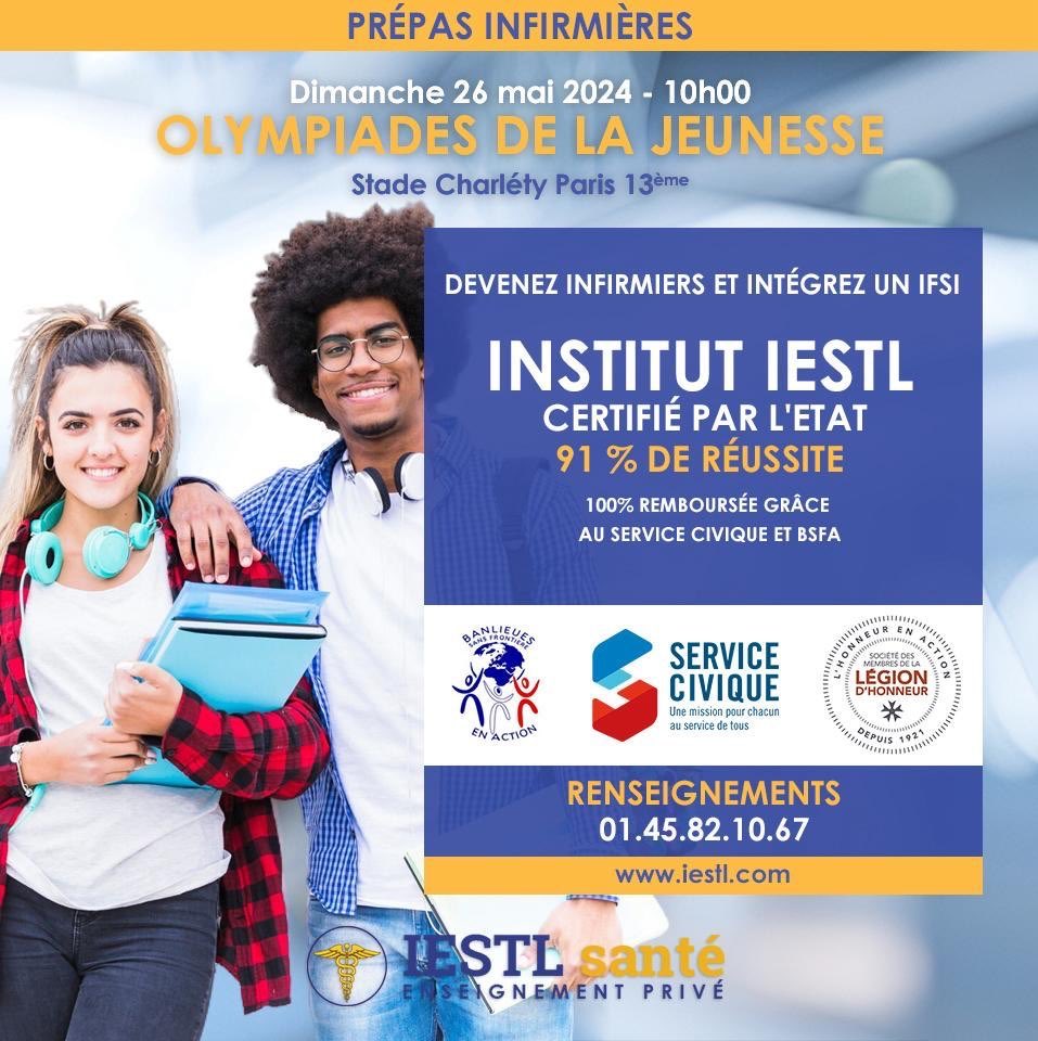 IESTL Prépas infirmières Facebook ad: Vous êtes bachelier moins de 26 ans et…