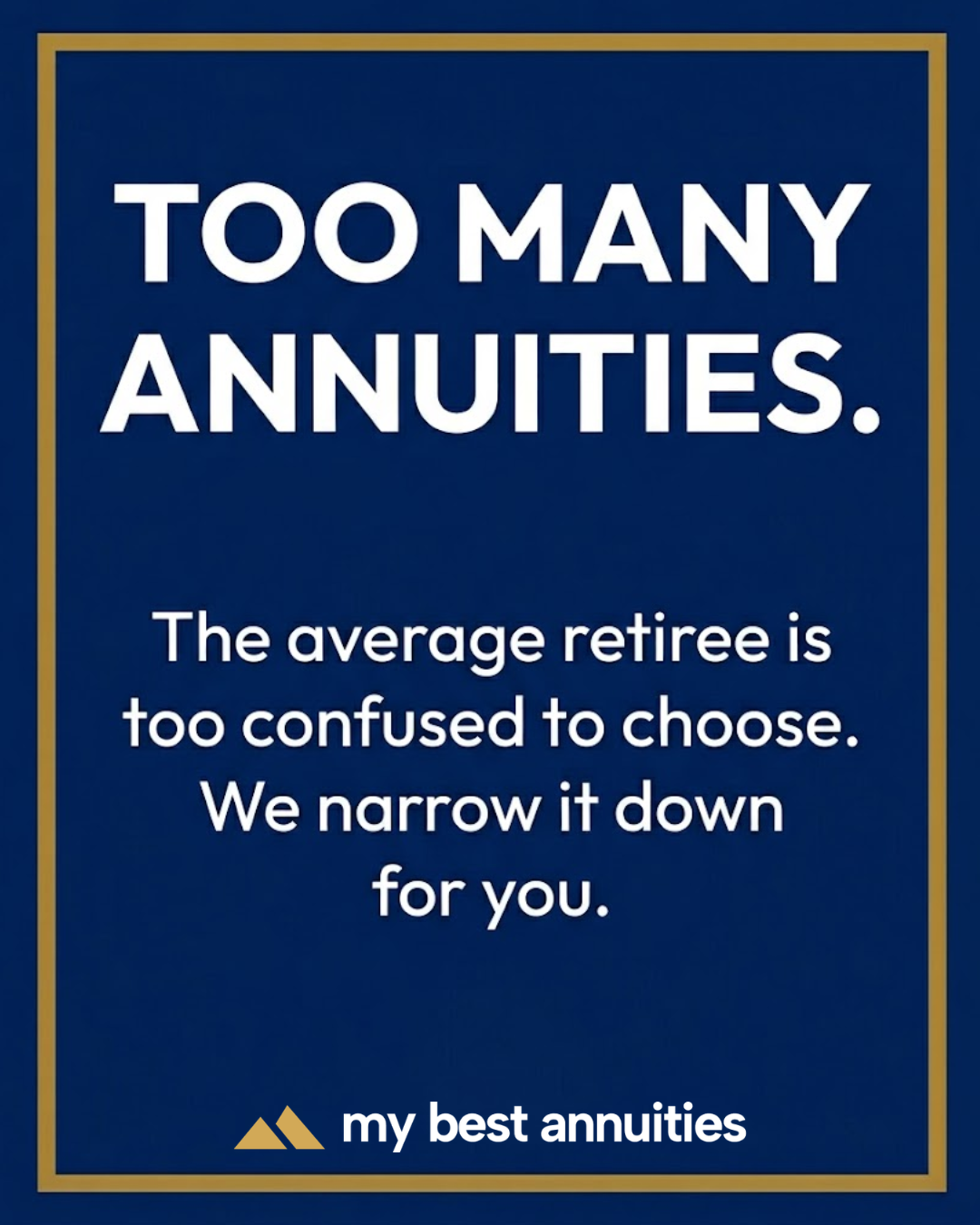 My Best Annuities Facebook ad: Why Do Most Annuities Suck?