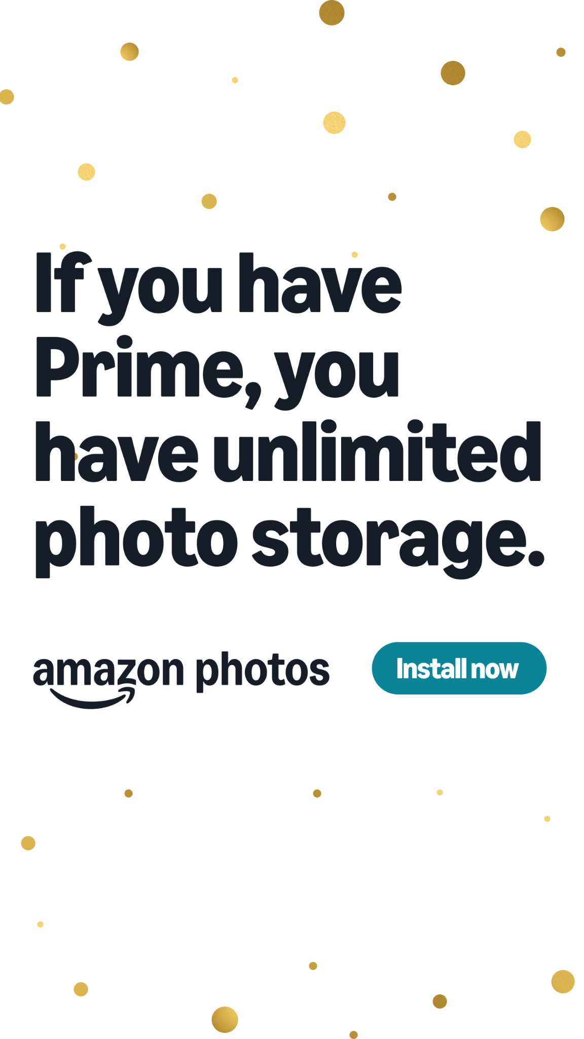 Amazon Photos Facebook ad