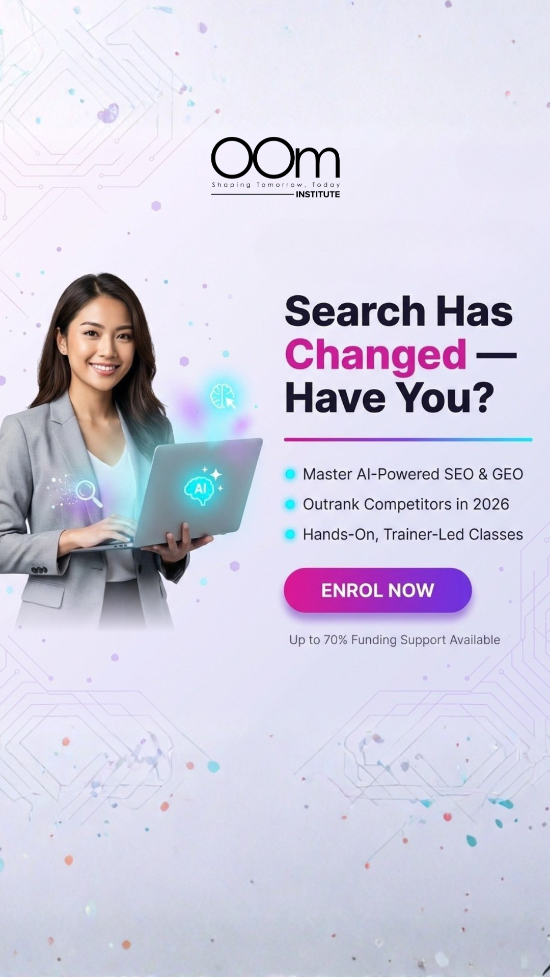 OOm Digital, Tech & AI Institute Facebook ad