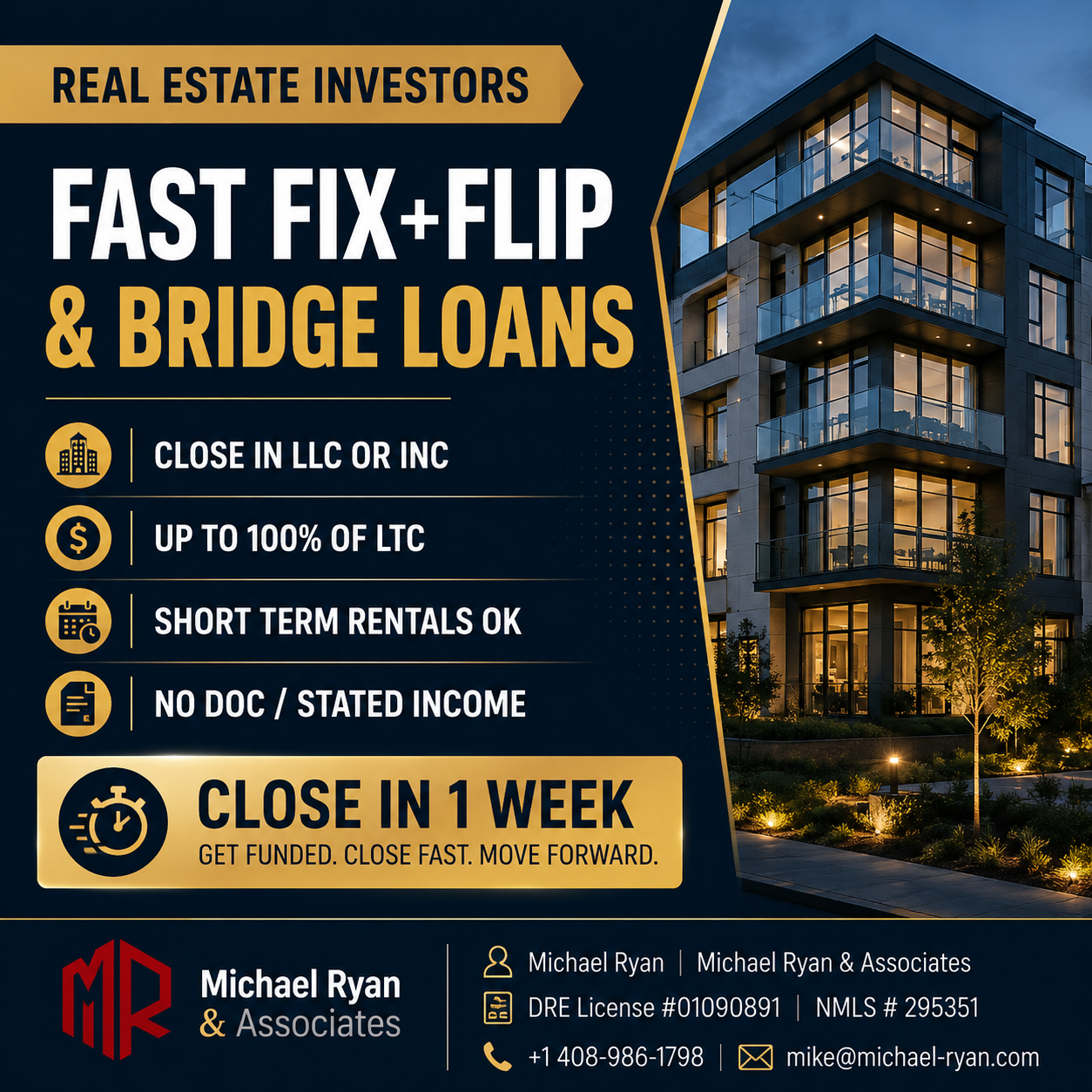 Michael Ryan Facebook ad