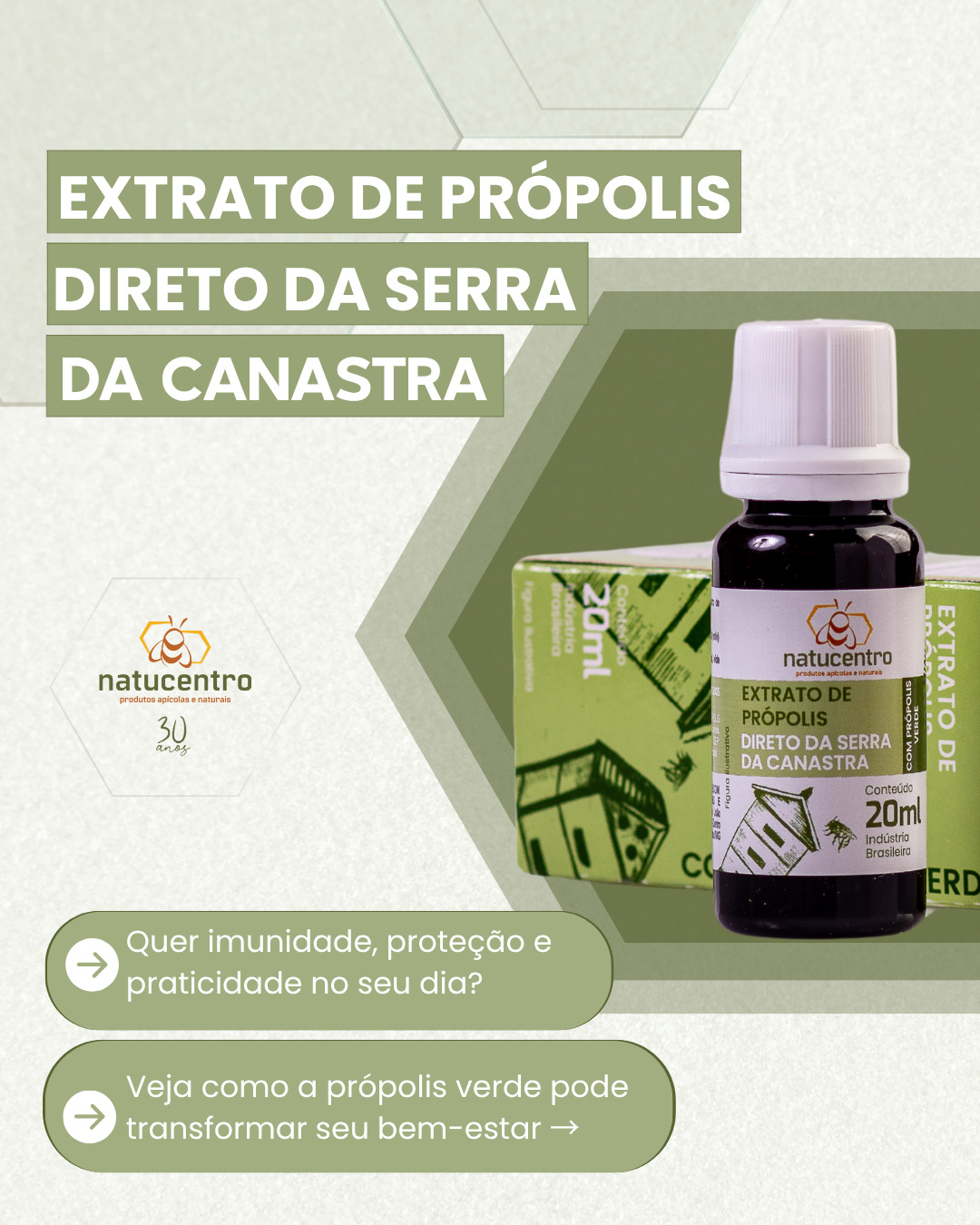 Natucentro Facebook ad: Frente fria chegando.