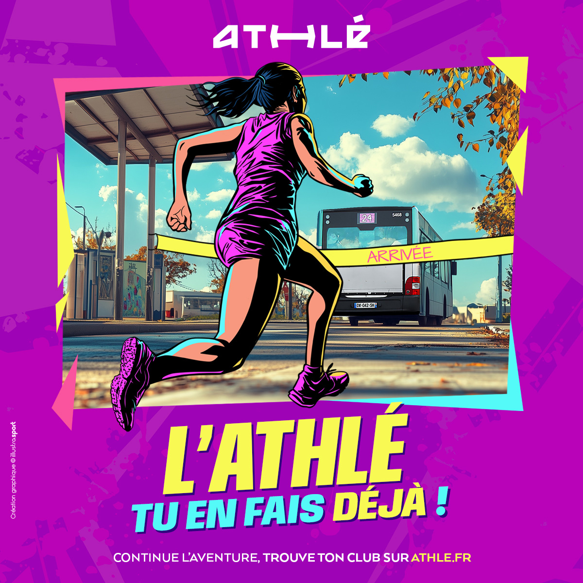 FFA - Fédération Française d'Athlétisme Facebook ad: Rejoins un club d'athlé à la rentrée