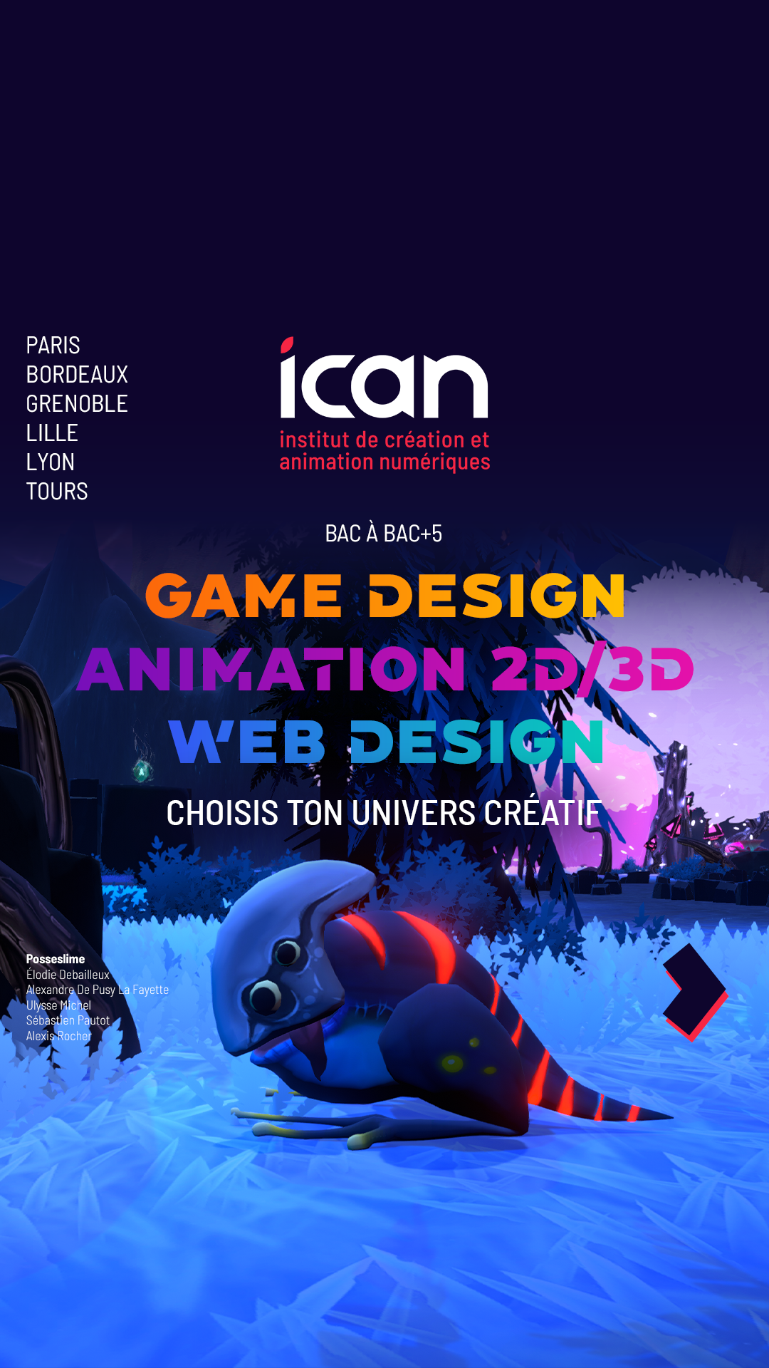 ICAN - Institut de Création et d'Animation Numériques Facebook ad: Tu veux en savoir plus sur les formations…