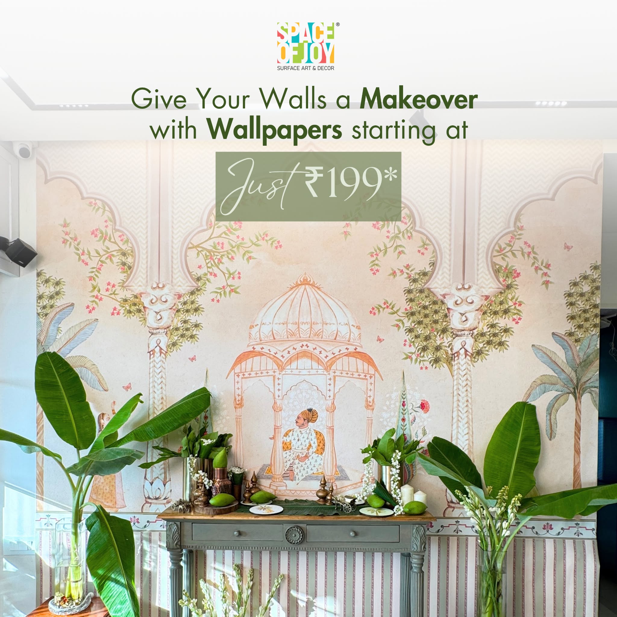 Space of Joy Facebook ad: Luxury that feels personal, starting at just ₹199!