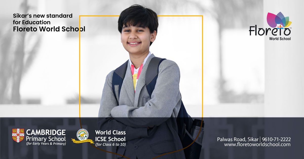 FLORETO WORLD SCHOOL, SIKAR Facebook ad: Empowering young minds with a global curriculum and…