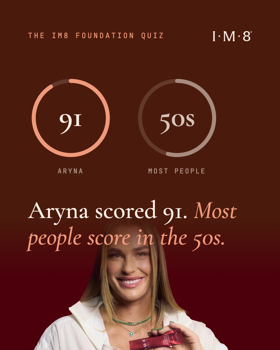 IM8 Facebook ad: The IM8 Foundation Quiz