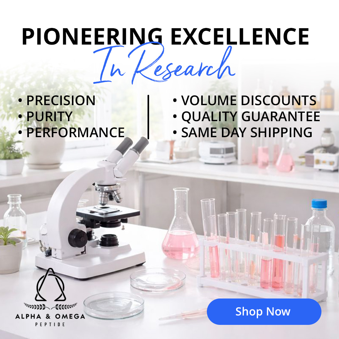 Alpha Omega Peptide Facebook ad: Beauty, Refined by Science