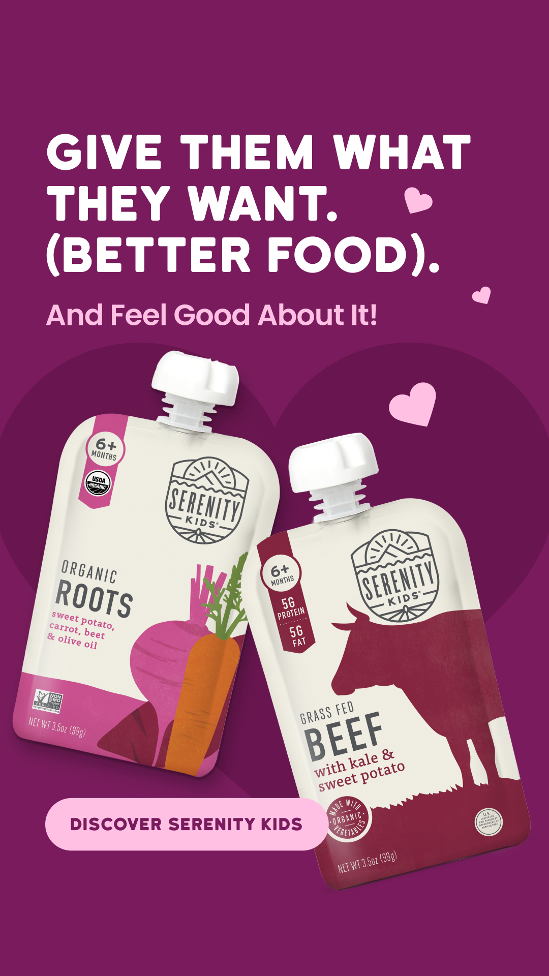 Serenity Kids Baby Food Facebook ad