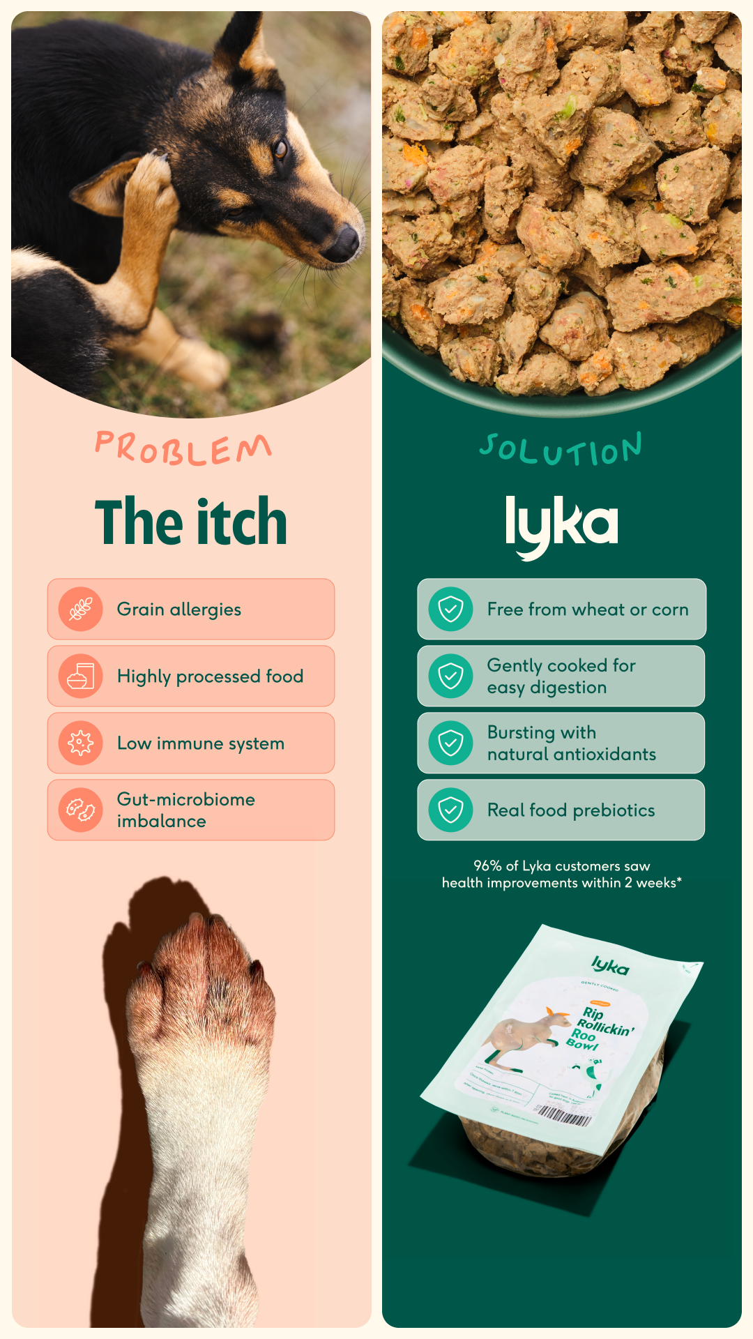 Lyka Pet Food Facebook ad