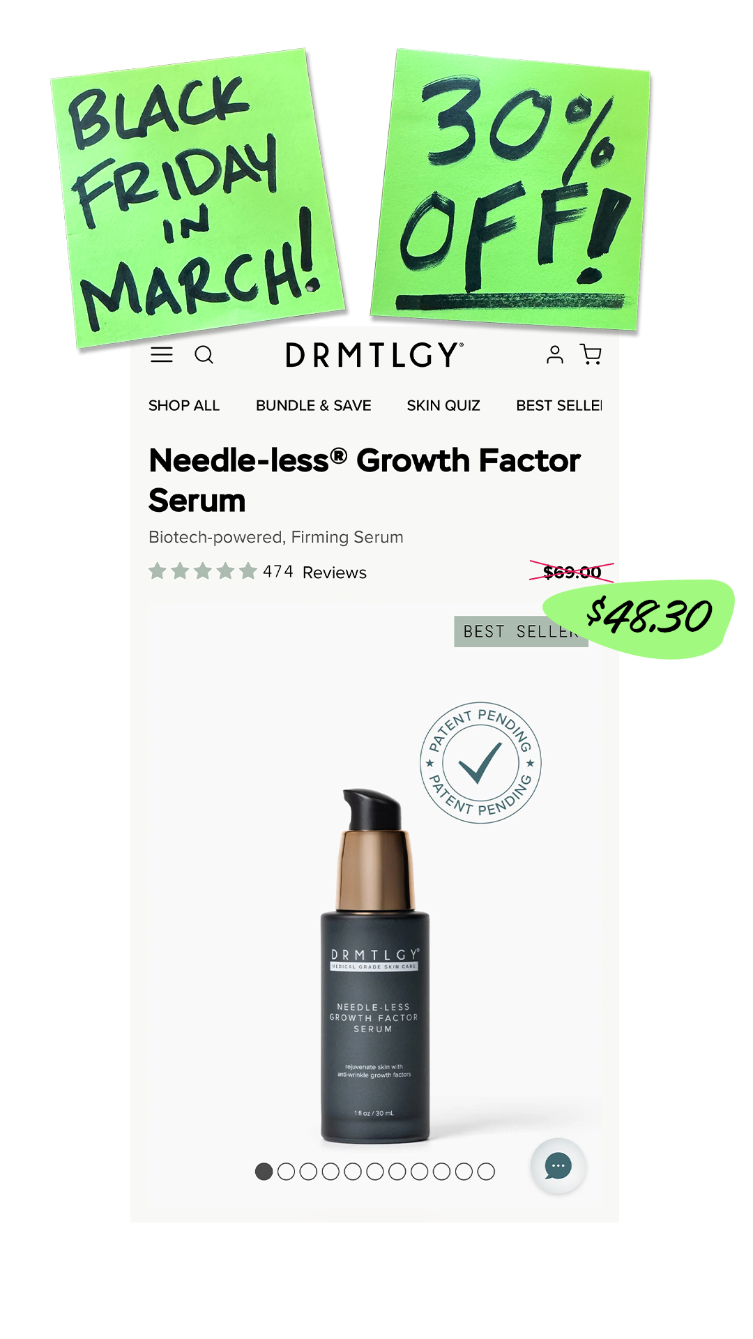 DRMTLGY Facebook ad