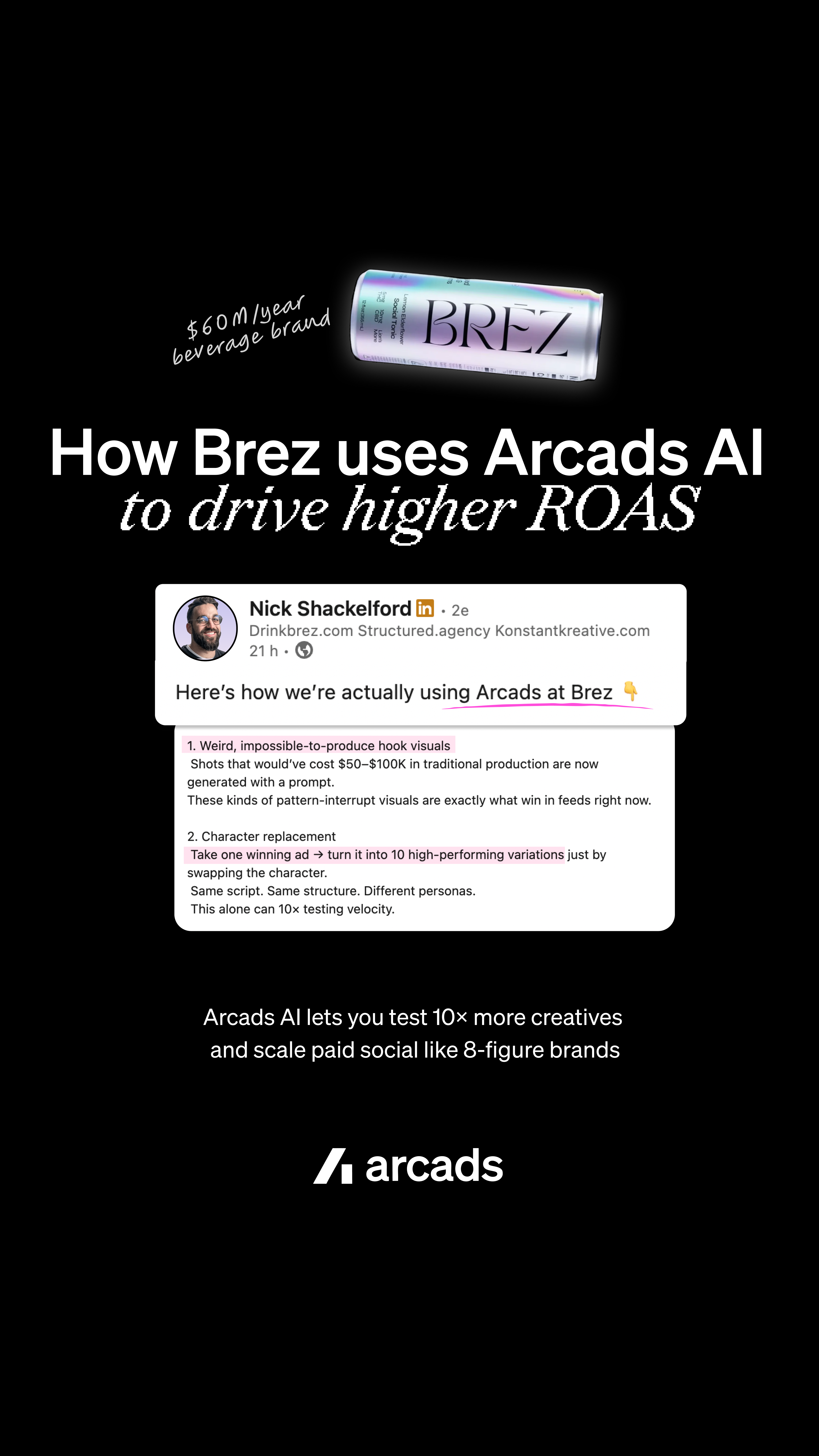 Arcads AI Facebook ad