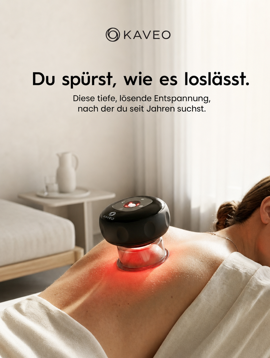 Kaveo Facebook ad: Modernes Schröpfen, das wirklich funktioniert.