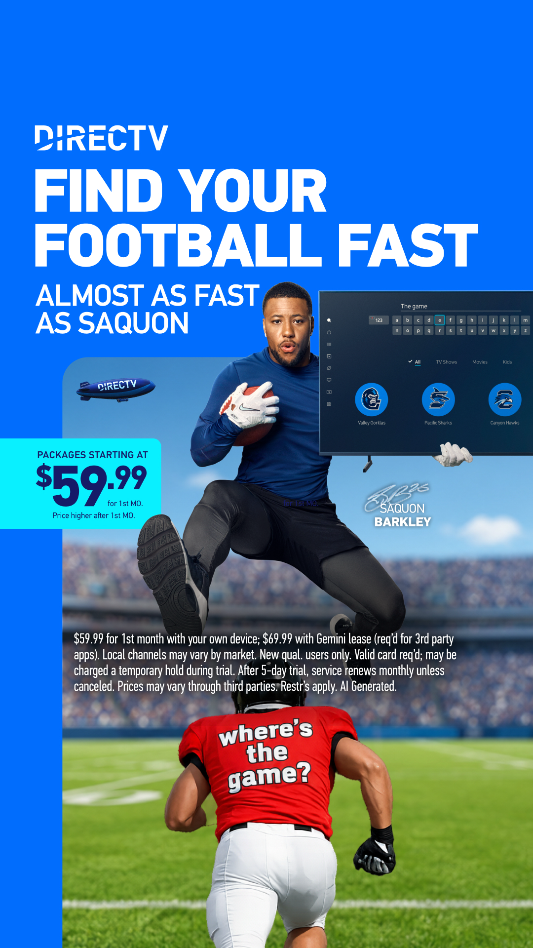 DIRECTV Facebook ad