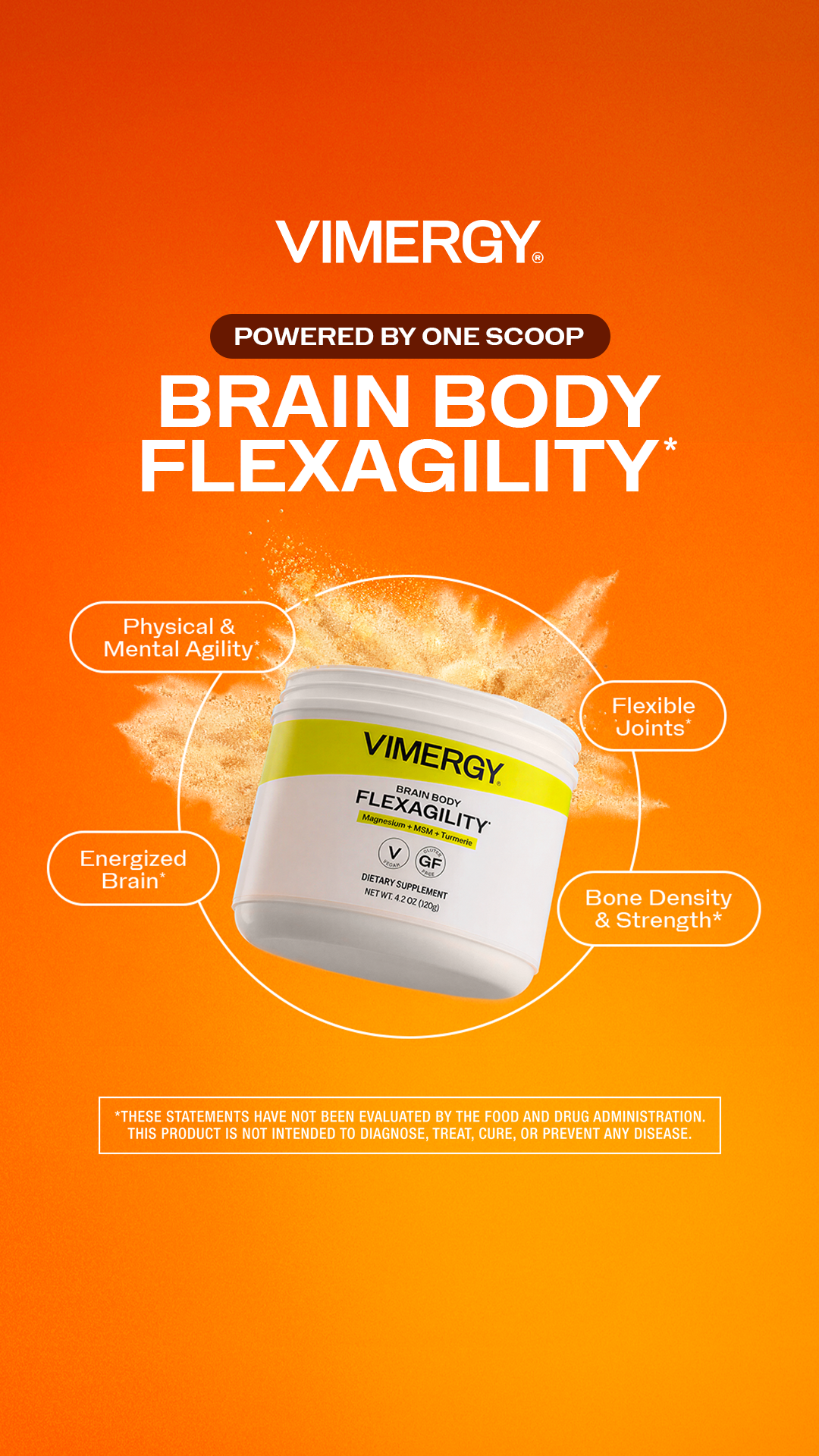 Vimergy Facebook ad: Energize Your Brain & Body