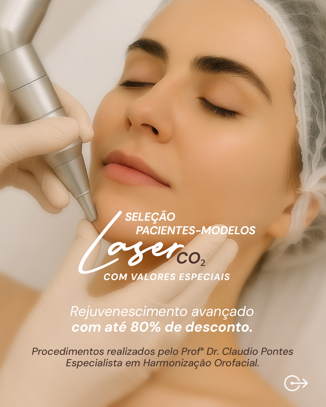 Dr. Claudio Cunha Facebook ad: SELEÇÃO DE PACIENTES MODELO - LASER CO₂
