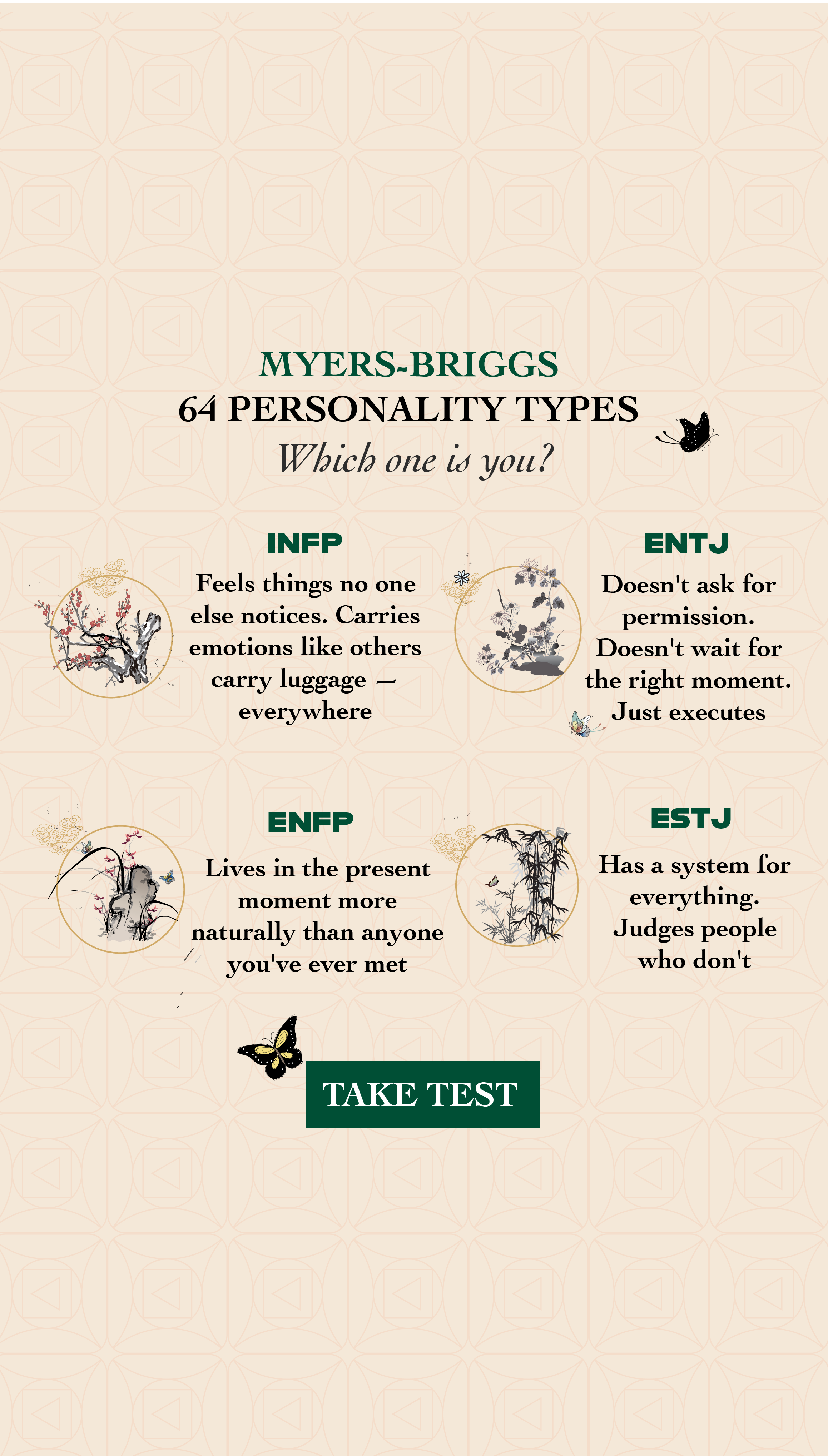 Personality Type Facebook ad