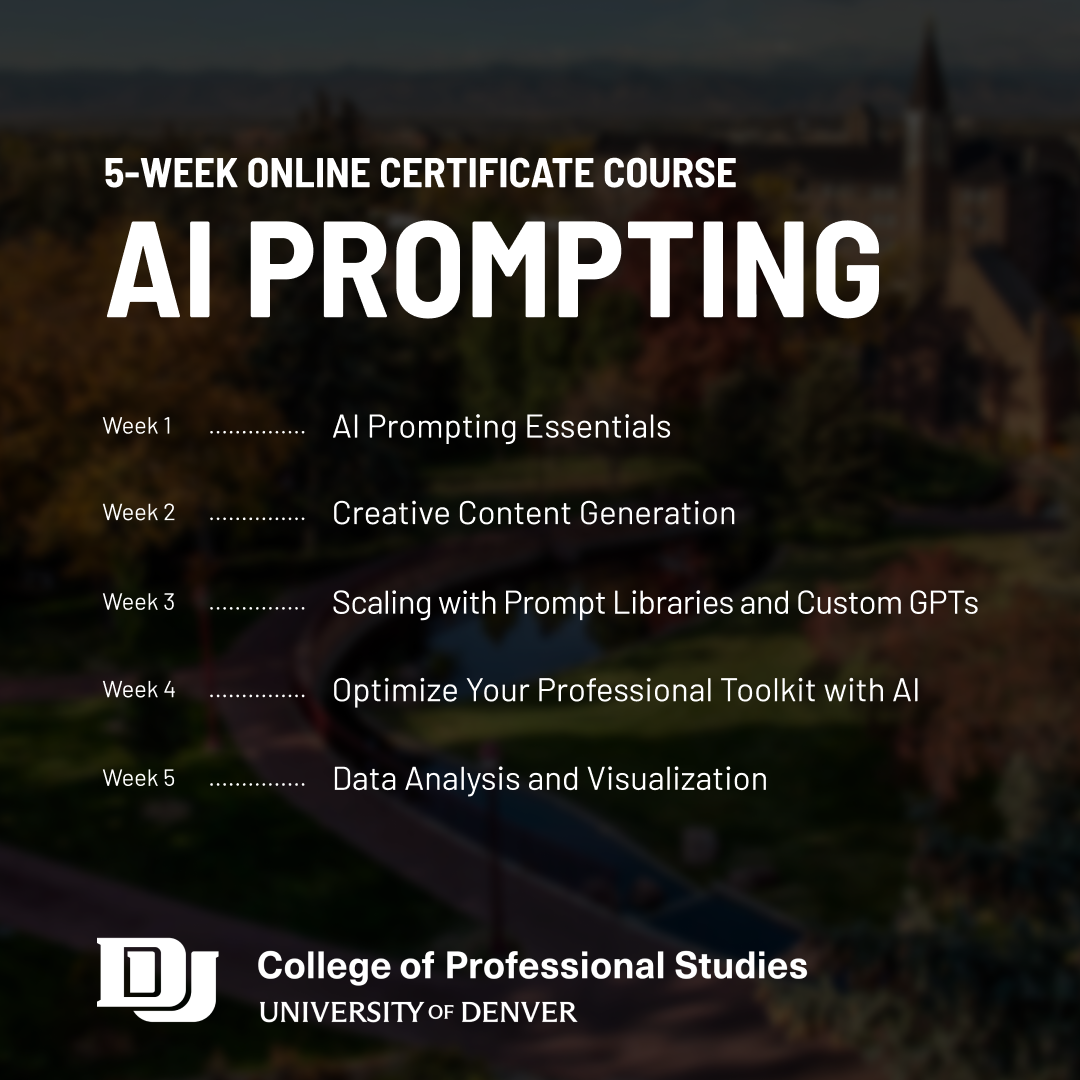 Professional and Workforce Development at the University of Denver Facebook ad