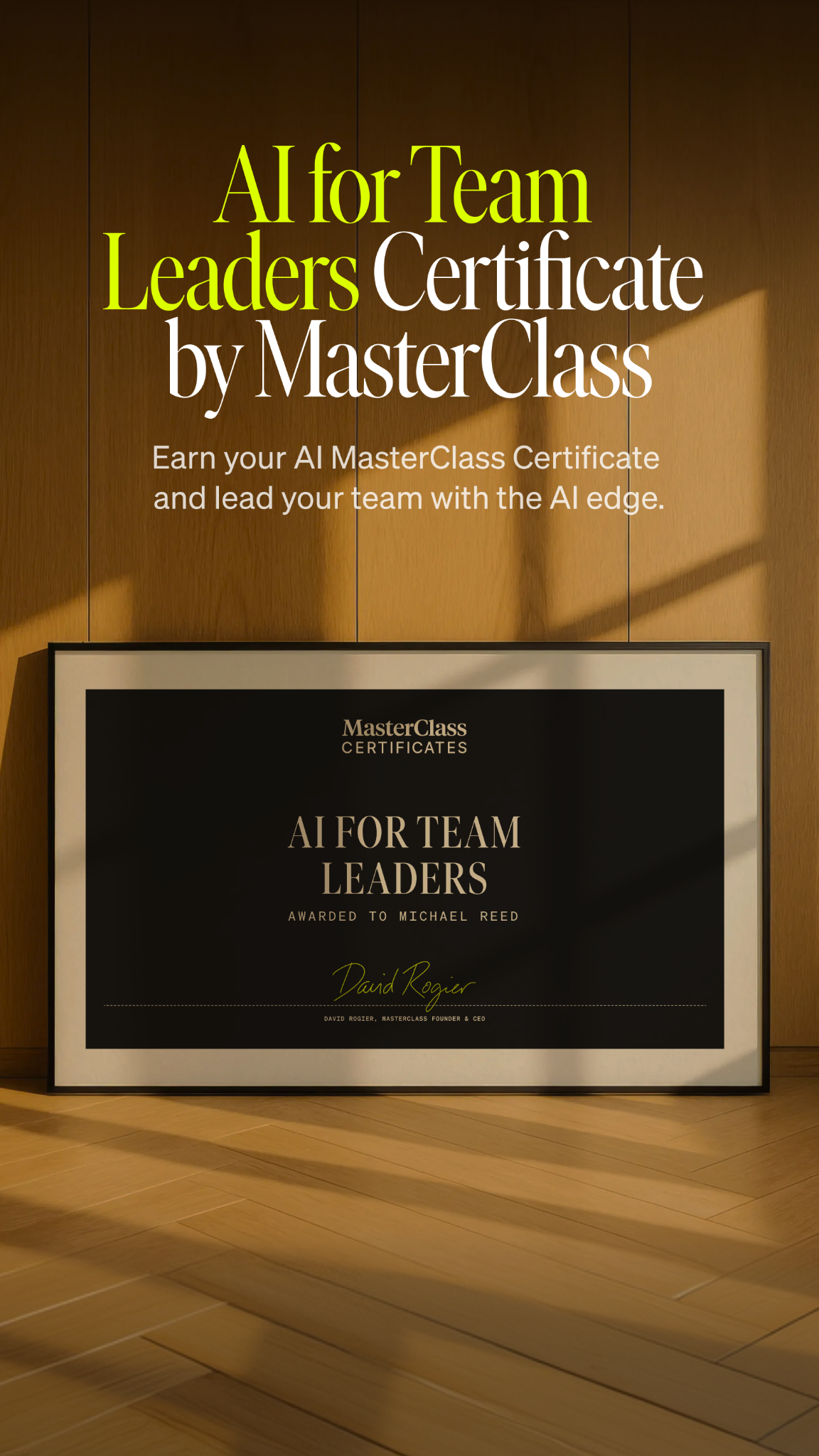 MasterClass Facebook ad