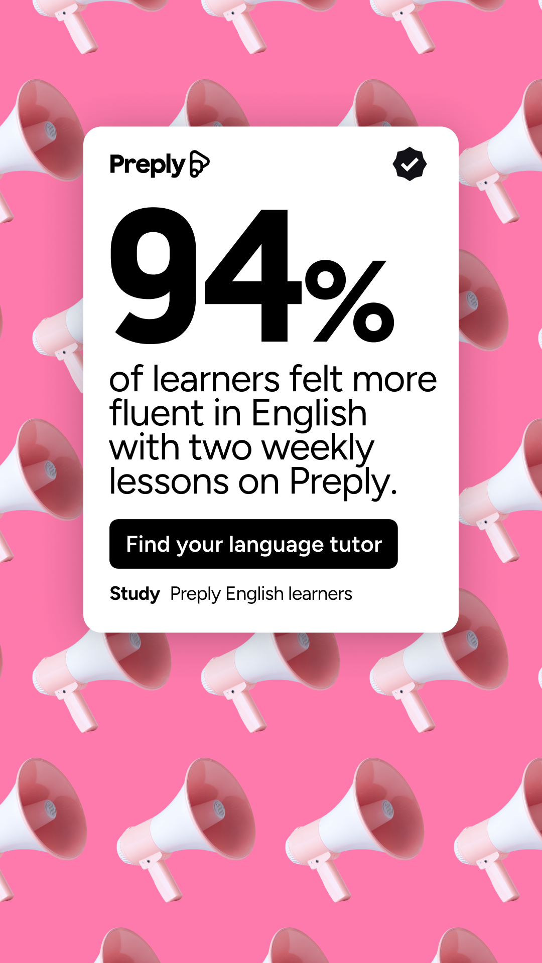 Preply Facebook ad