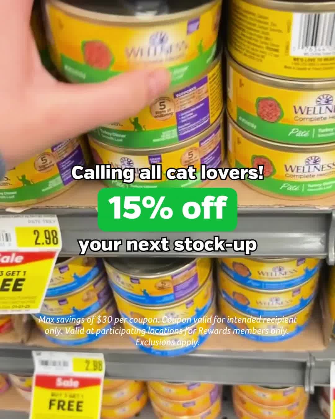 Pet Supplies Plus Facebook ad: Get your claws on this offer.