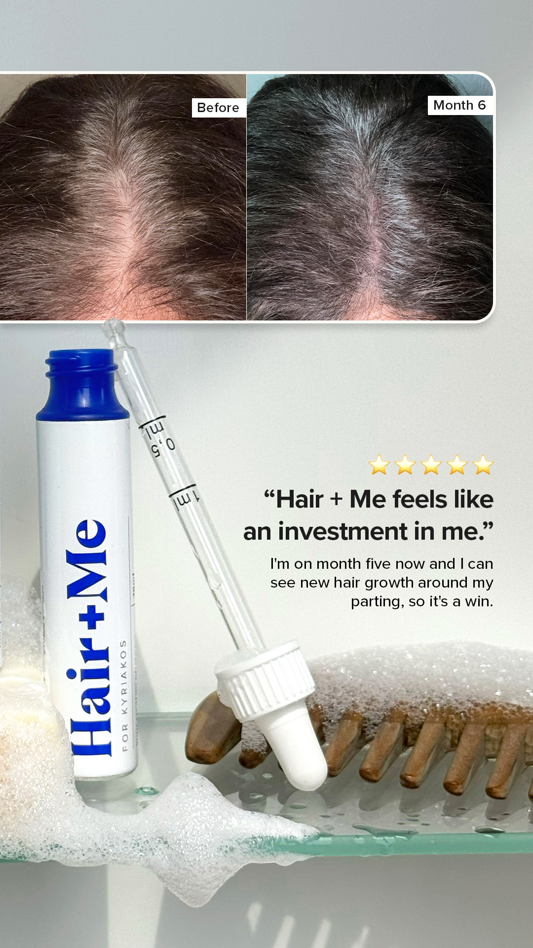 Hair + Me Facebook ad